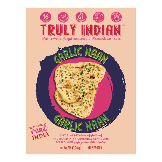 TRULY INDIAN GARLIC NAAN 16 CT