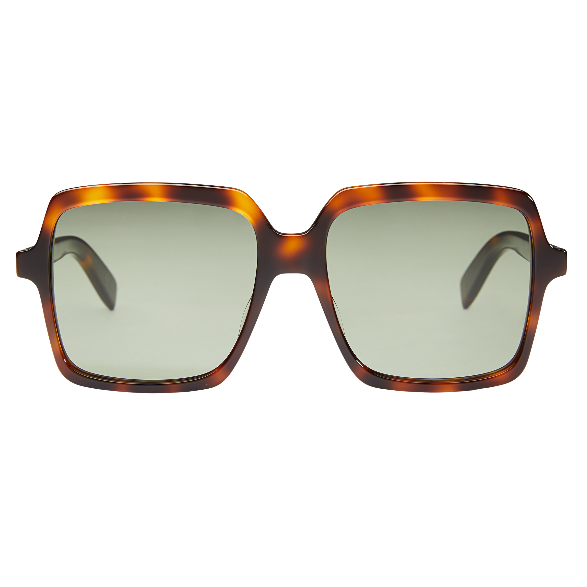 Saint Laurent SL174 Havana Green Sunglasses | Costco