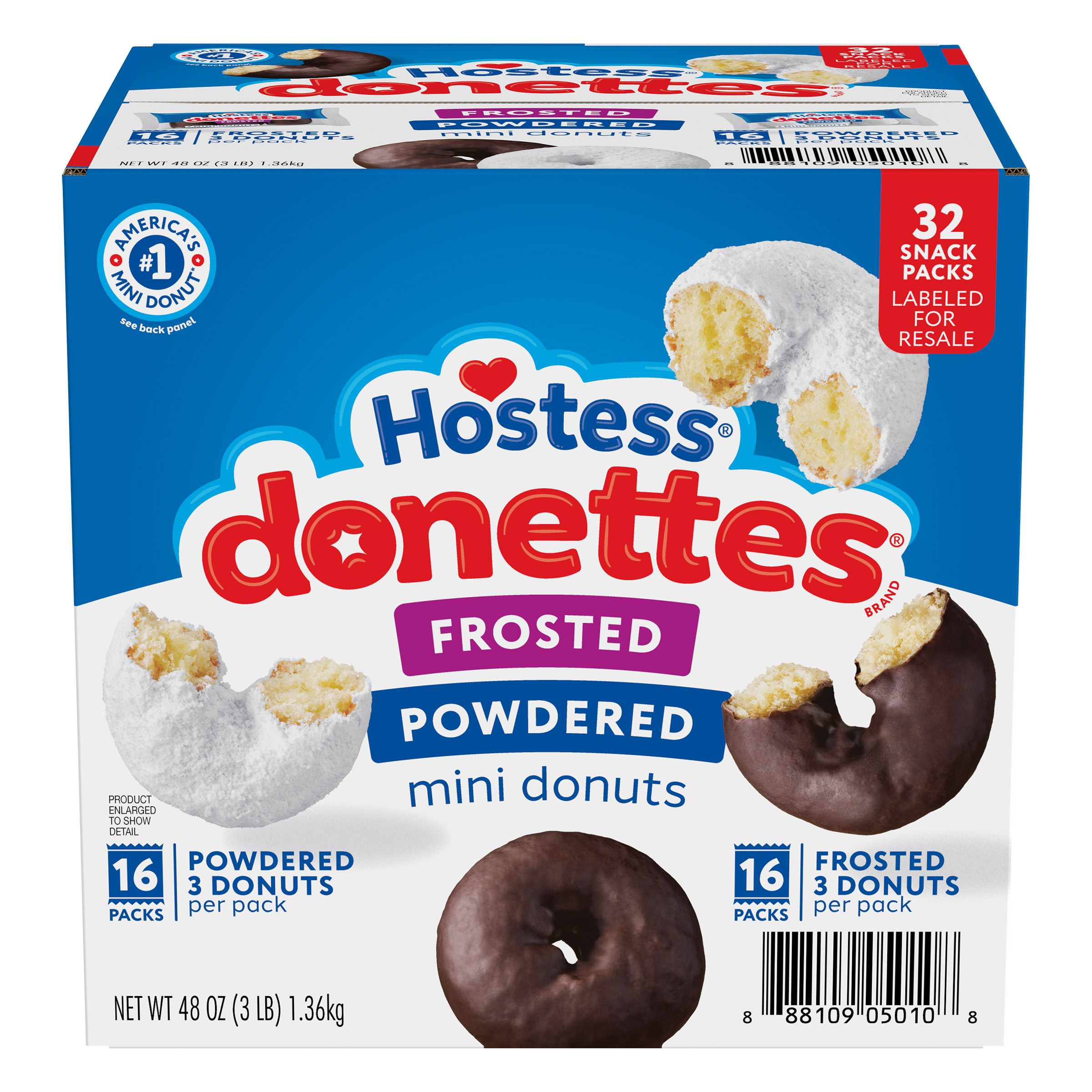 Hostess Donettes  Variety Pack  1.52 oz  32-count