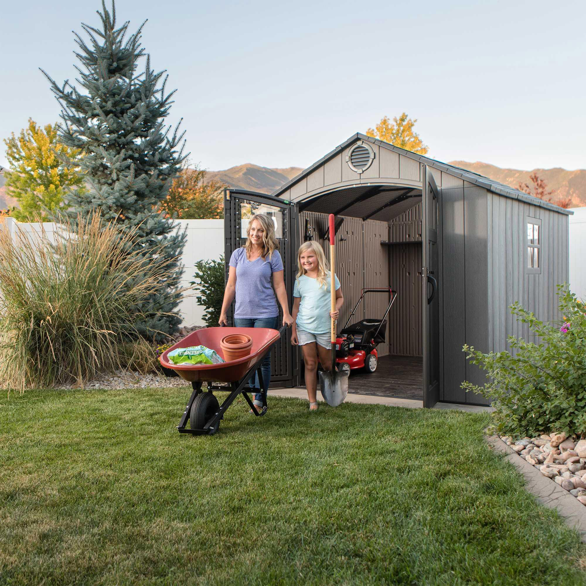 Lifetime 8 ft. x 10 ft. Outdoor Storage Shed | Costco