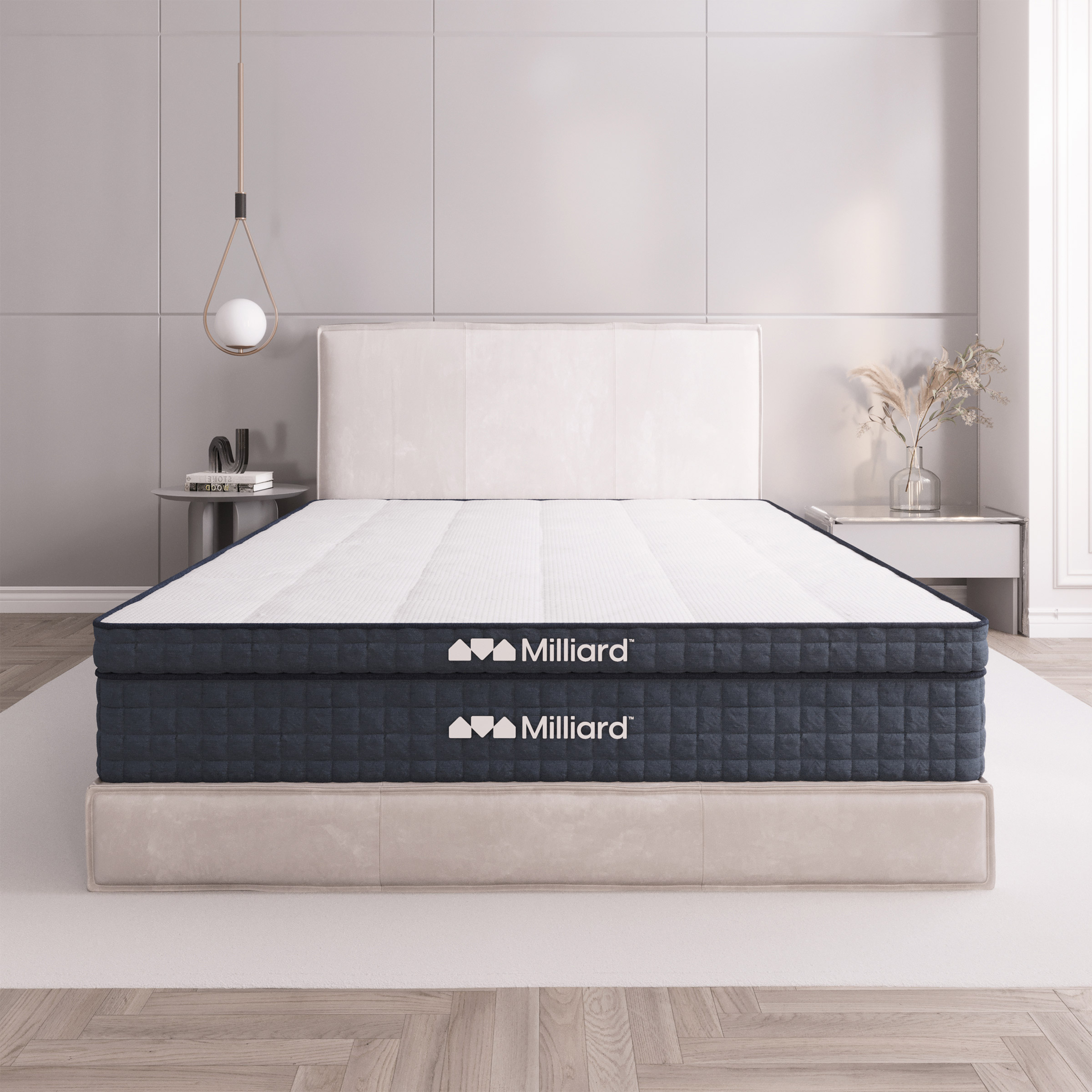 Milliard 3 in. Premium Luxe Cool Gel Memory Foam Mattress Topper
