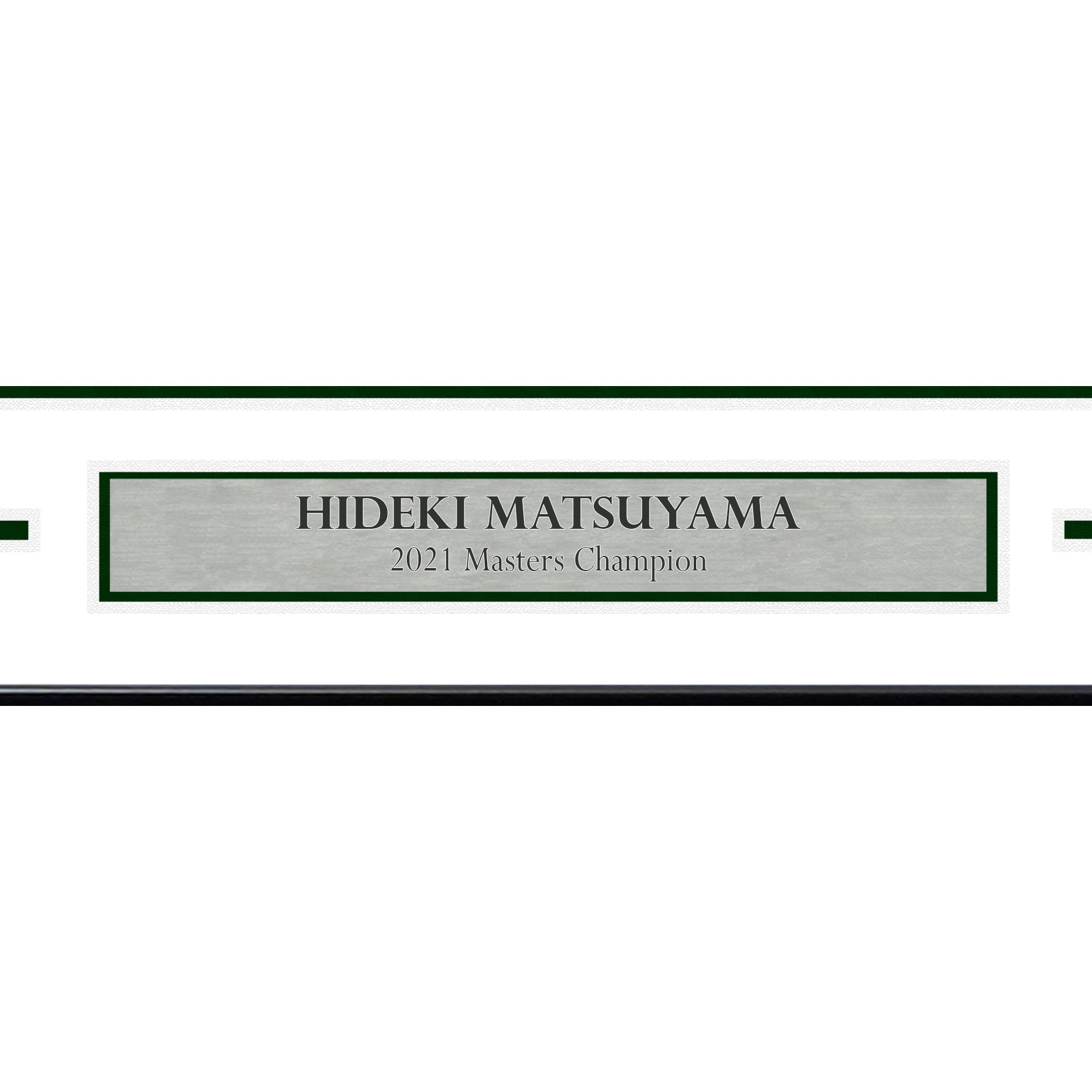 Hideki Matsuyama Autographed Framed Yellow 2021 Masters Golf Pin