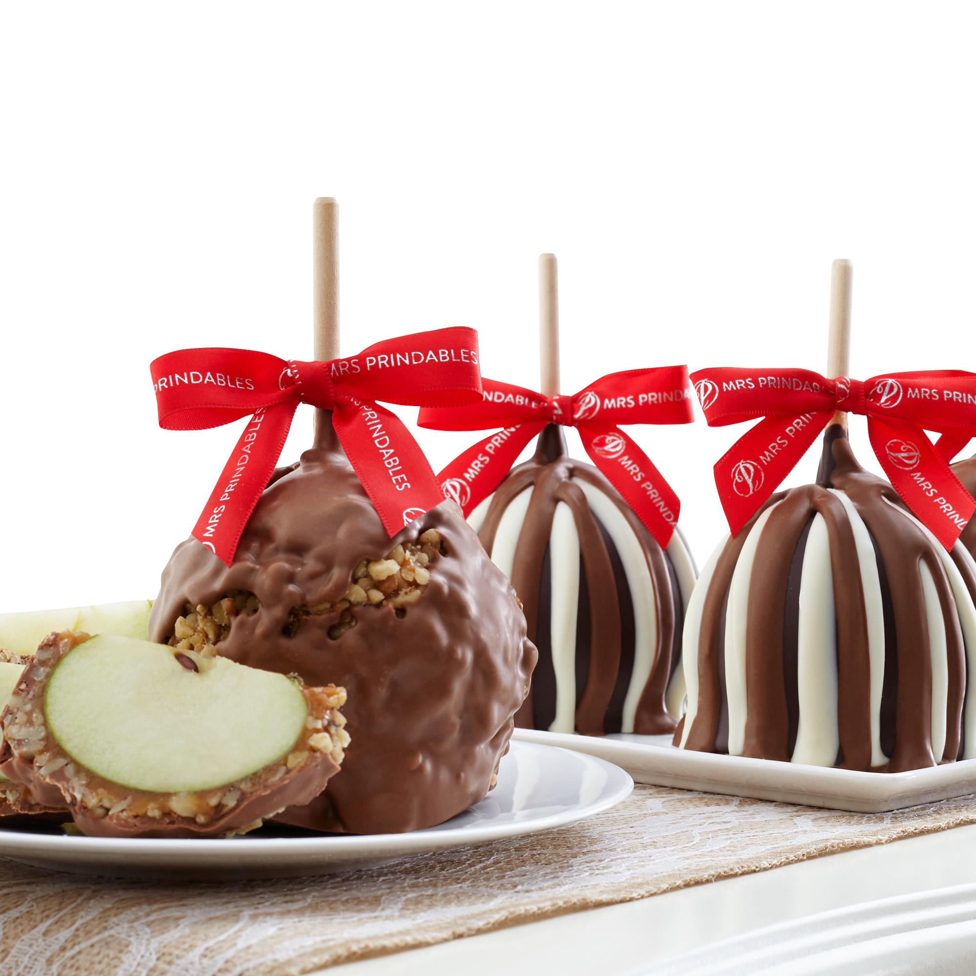 Mrs. Prindables Valentine's Day Assorted Flavored Caramel Apples