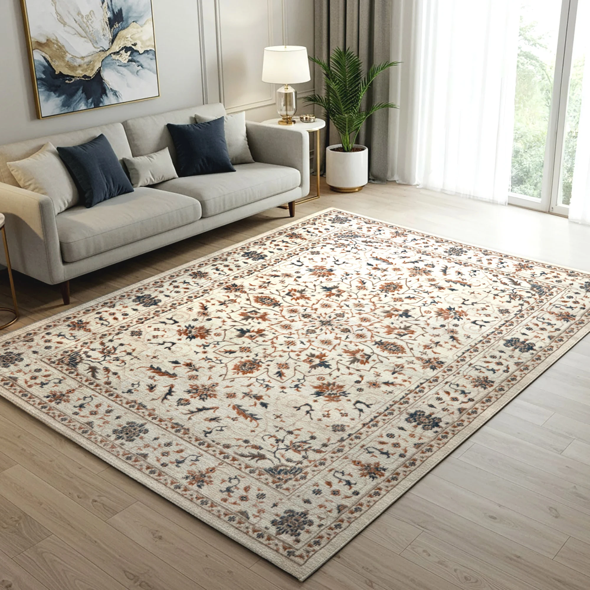 Collana premium rich cream New ×10 +a Hampton Court Area Rug Collection, Pienza Ivory | Costco