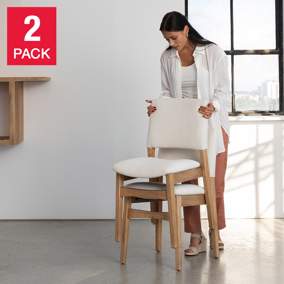 Transformer Table Dining Chair, 2-pack