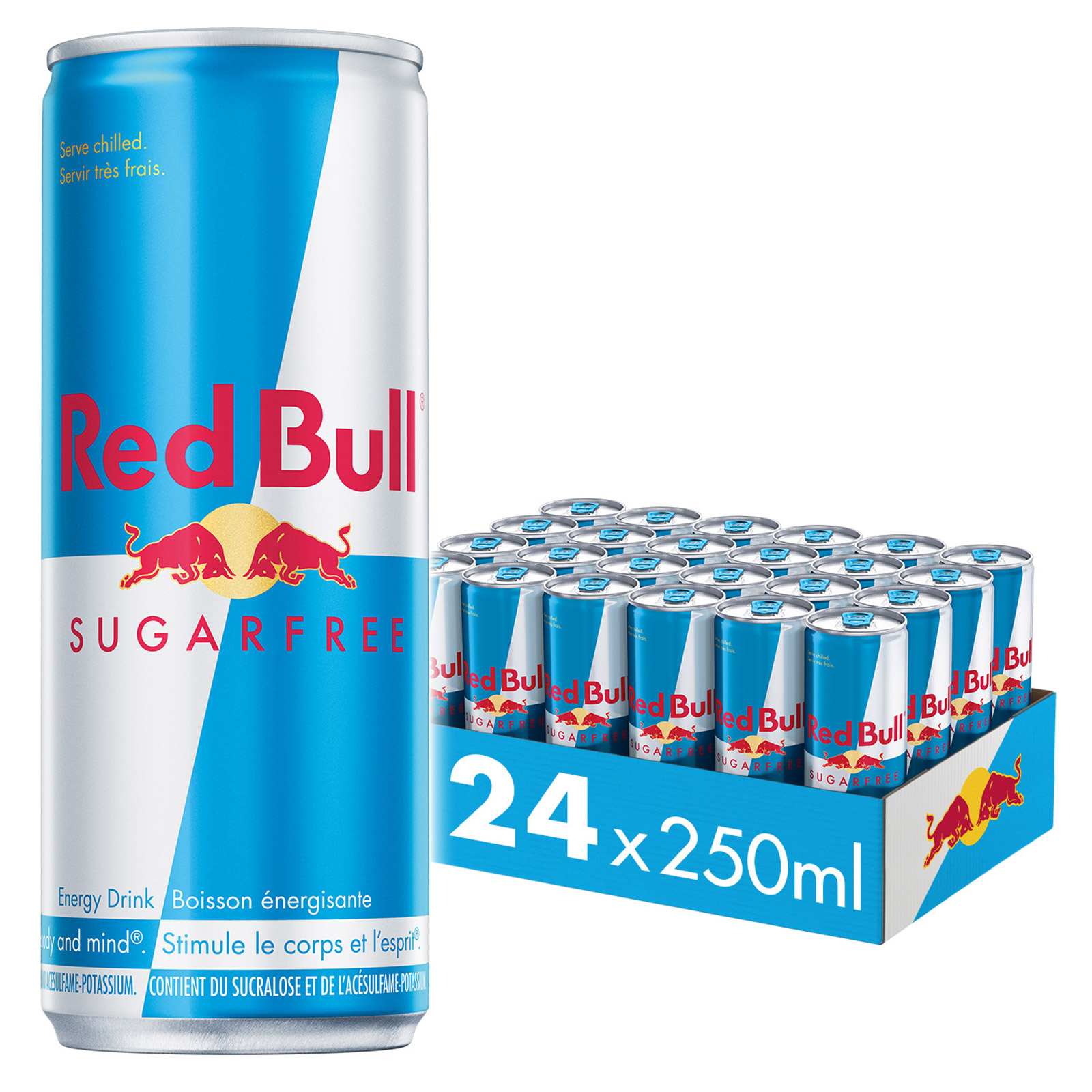Red Bull Sugar-free Energy Drink, 250 mL 24-pack