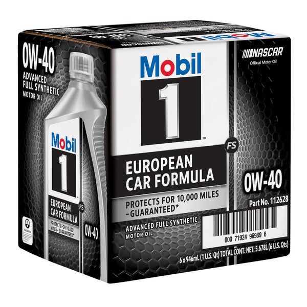 Mobil 1 0W-40 Full Synthetic Motor Oil, 1-Quart, 6-pack | Costco Mobil 1 0W-40 Full Synthetic Motor Oil, 1-Quart, 6-pack | Costco