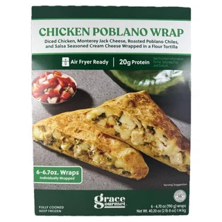 GRACE GOURMET CHICKEN POBLANO WRAP 6/6.7 OZ