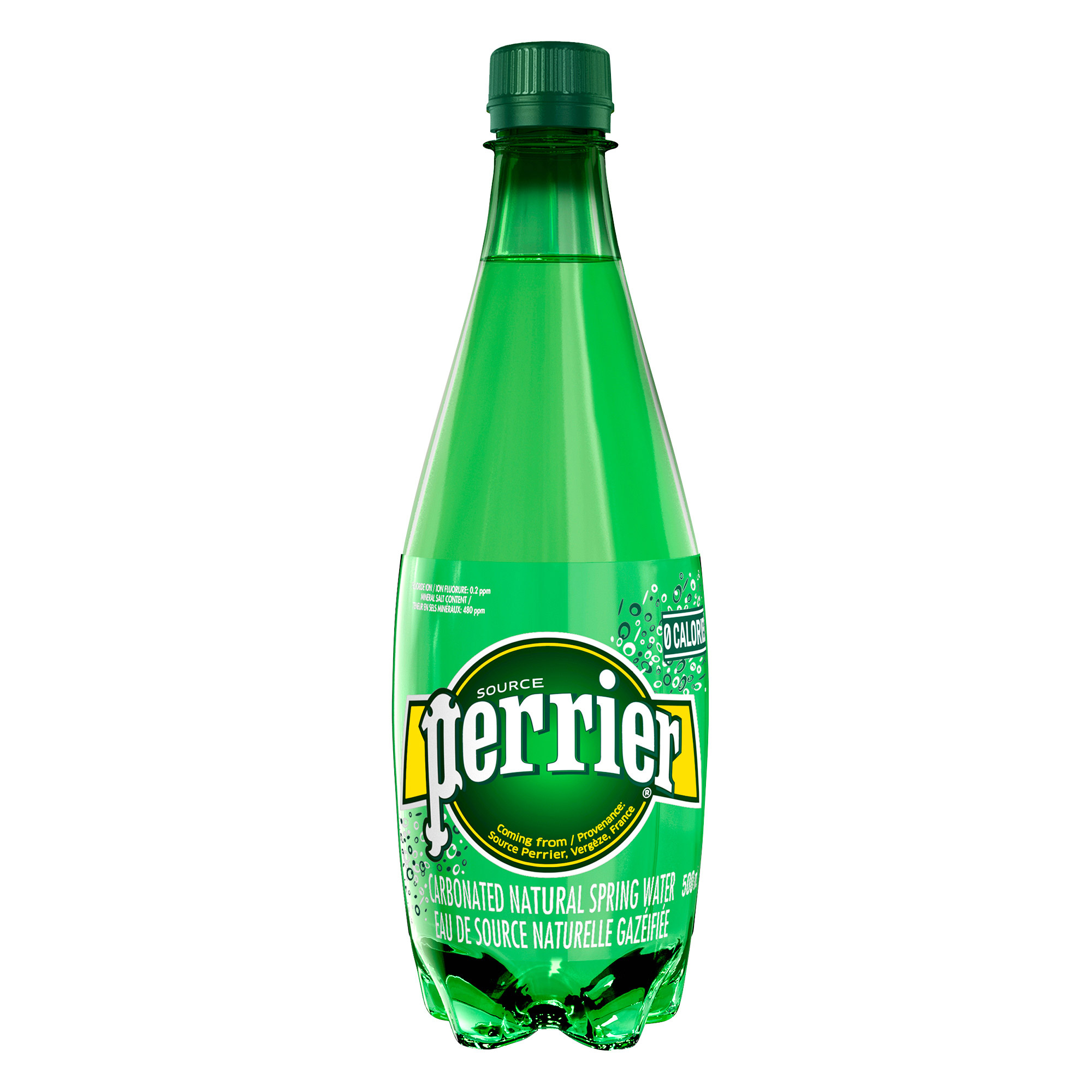 Perrier Carbonated Natural Spring Water, 24 × 500 mL