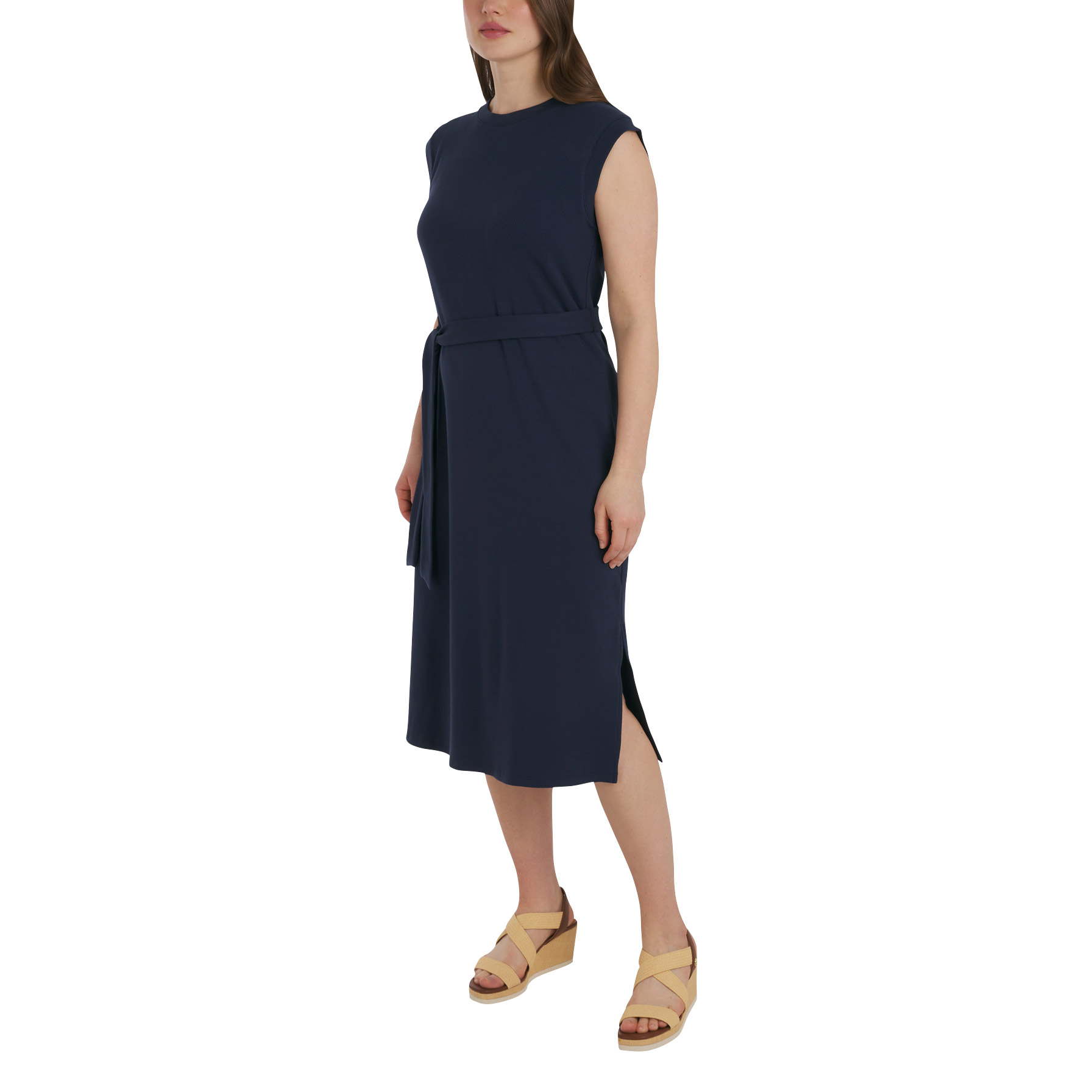 LANDS’ END Women's Sleeveless Rib Dress