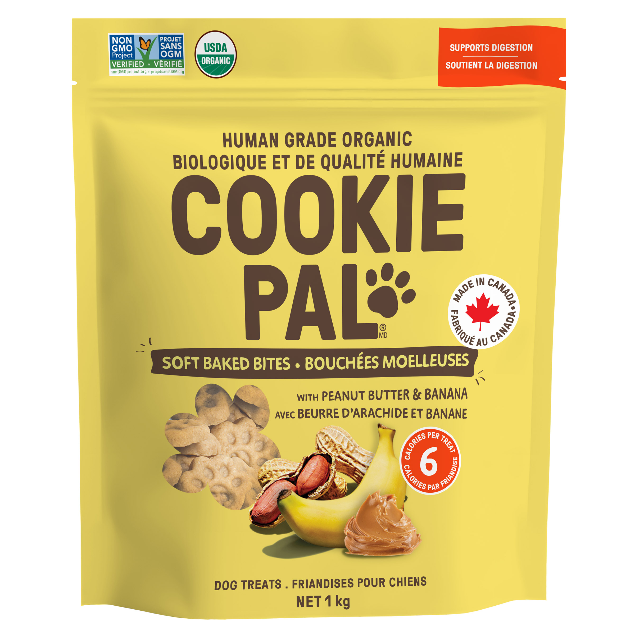 Cookie Pal Peanut Butter and Banana Dog Treats, 1 kg