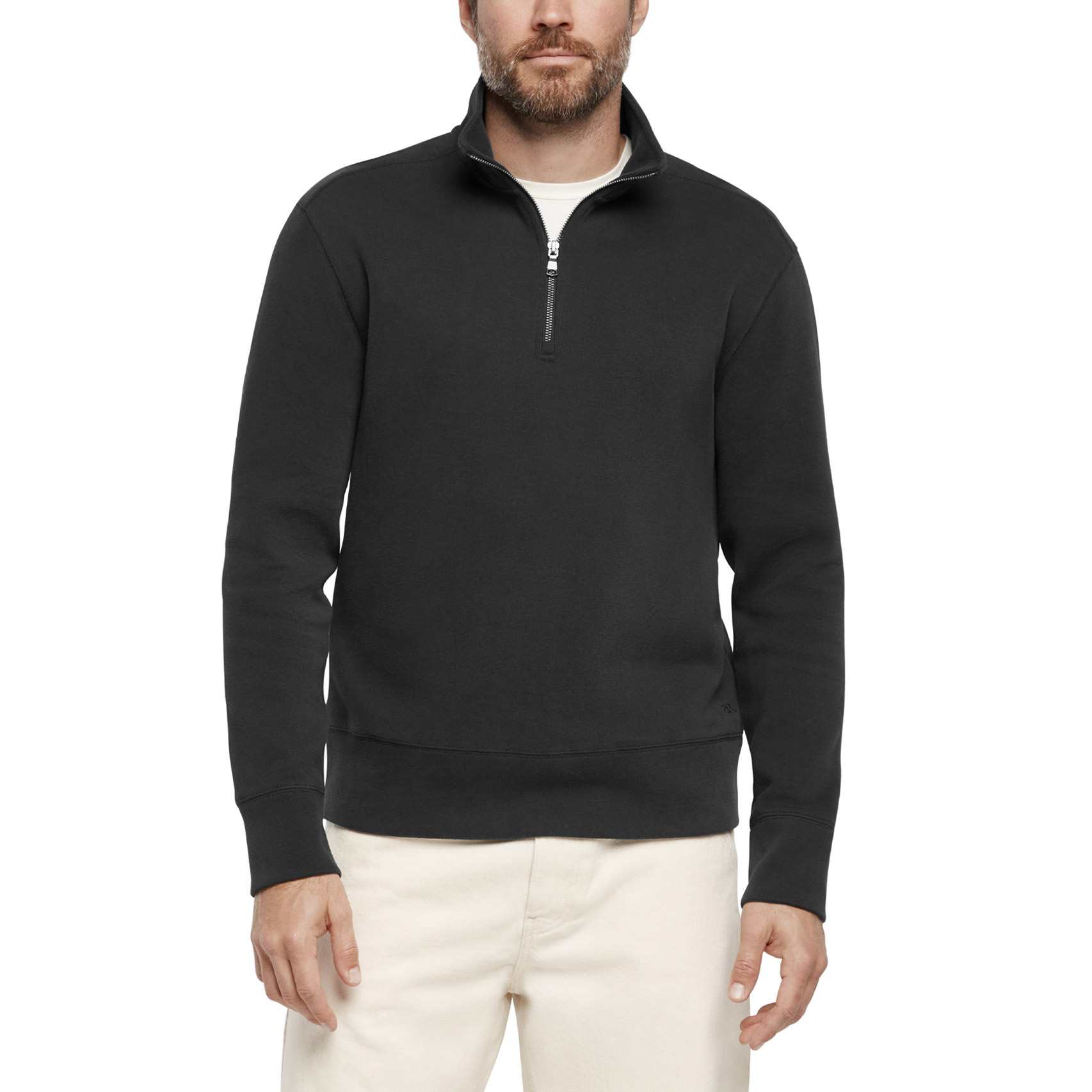 Banana Republic Men's Double Knit 1/4 Zip Pullover