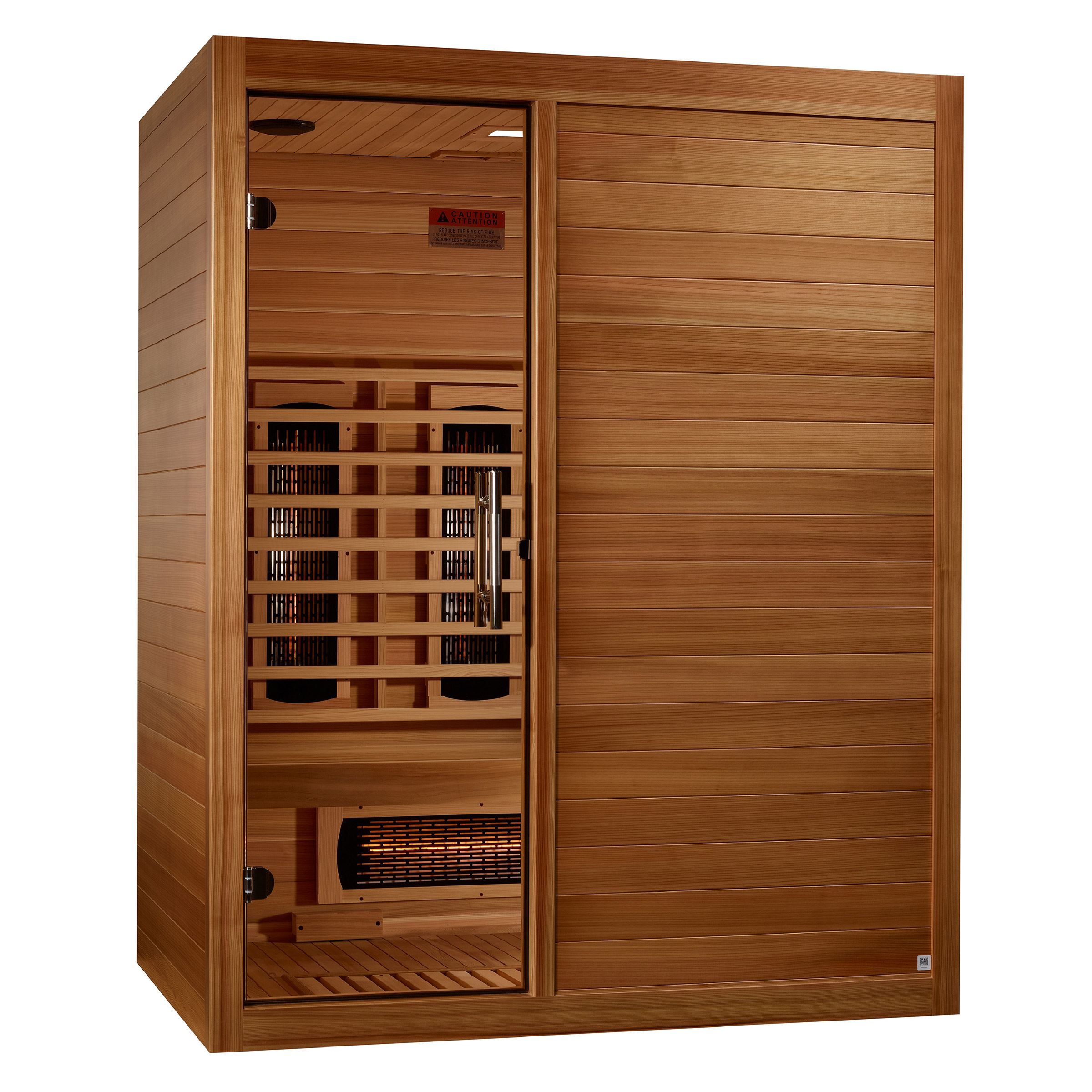 Dynamic Evora 3-person Full Spectrum Infrared Sauna
