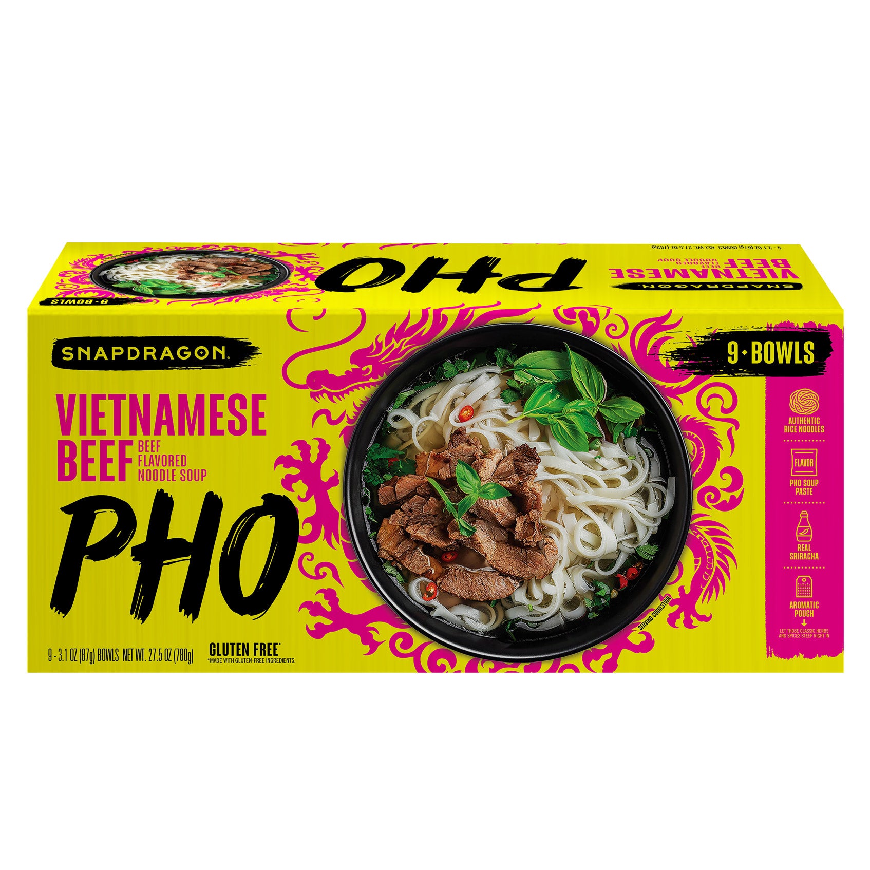 Snapdragon Foods Vietnamese Pho Bowls, 3.1 oz, 9-count | Costco