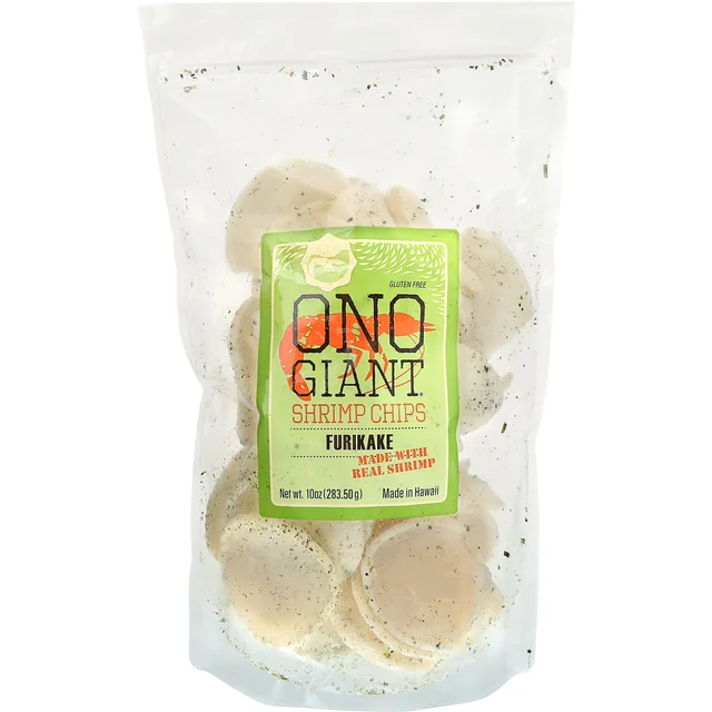 Ono Giant Shrimp Chips, Furikake, 10 oz