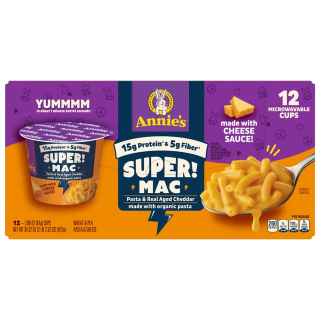 ANNIES SUPER MAC CUPS 12/2.86 OZ
