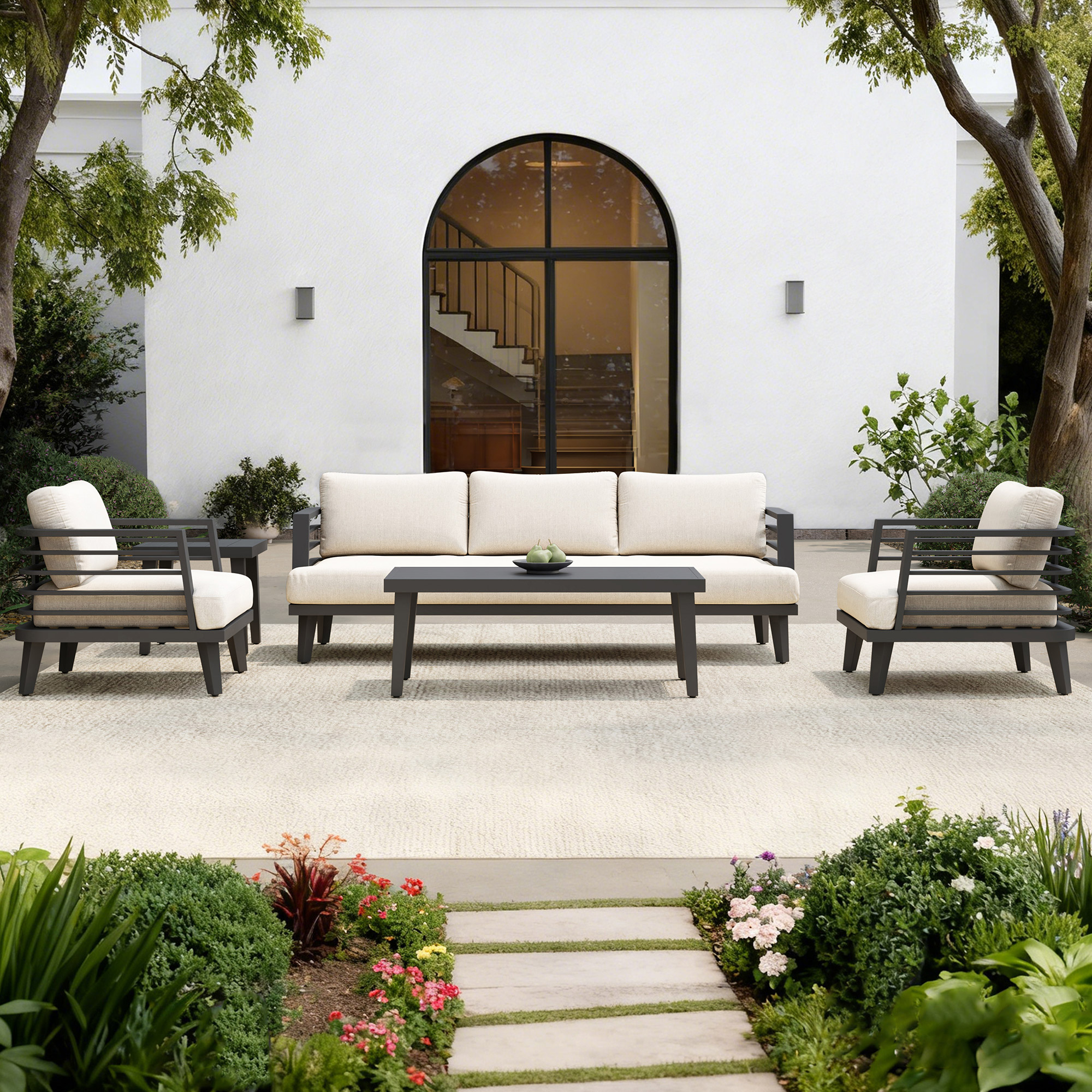 ヴィオテラス 5点セット OTTA Outdoor Madrid 5-piece Deep Seating Set | Costco