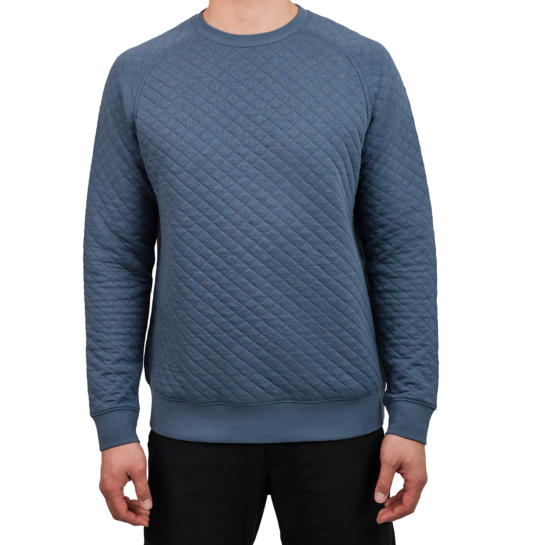 Cloudveil Men's Quilted Crew Neck Sweater
