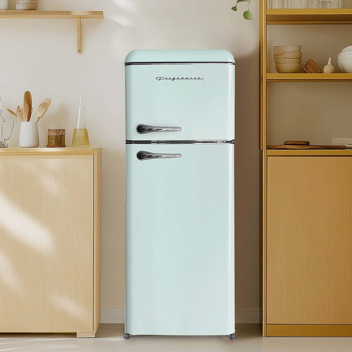 レトロミニ冷蔵庫 Frigidaire 7.5 cu. ft. Retro Style Mini Refrigerator with Top