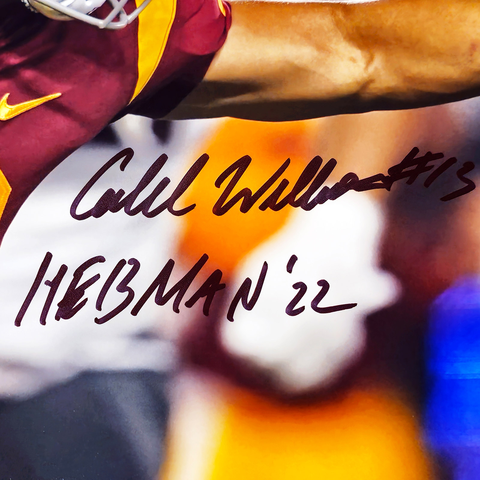 Caleb Williams Autographed Framed Photo USC Trojans 