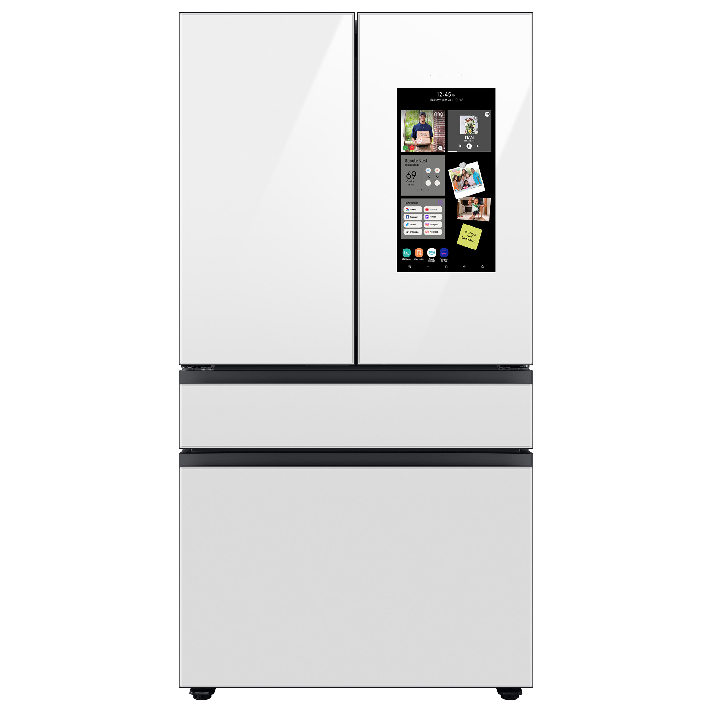Samsung 29 cu. ft. Bespoke 4-Door French Door Refrigerator with Family Hub