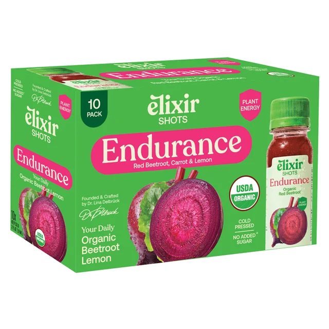 ELIXIR SHOTS ORGANIC ENDURANCE 10/2 OZ