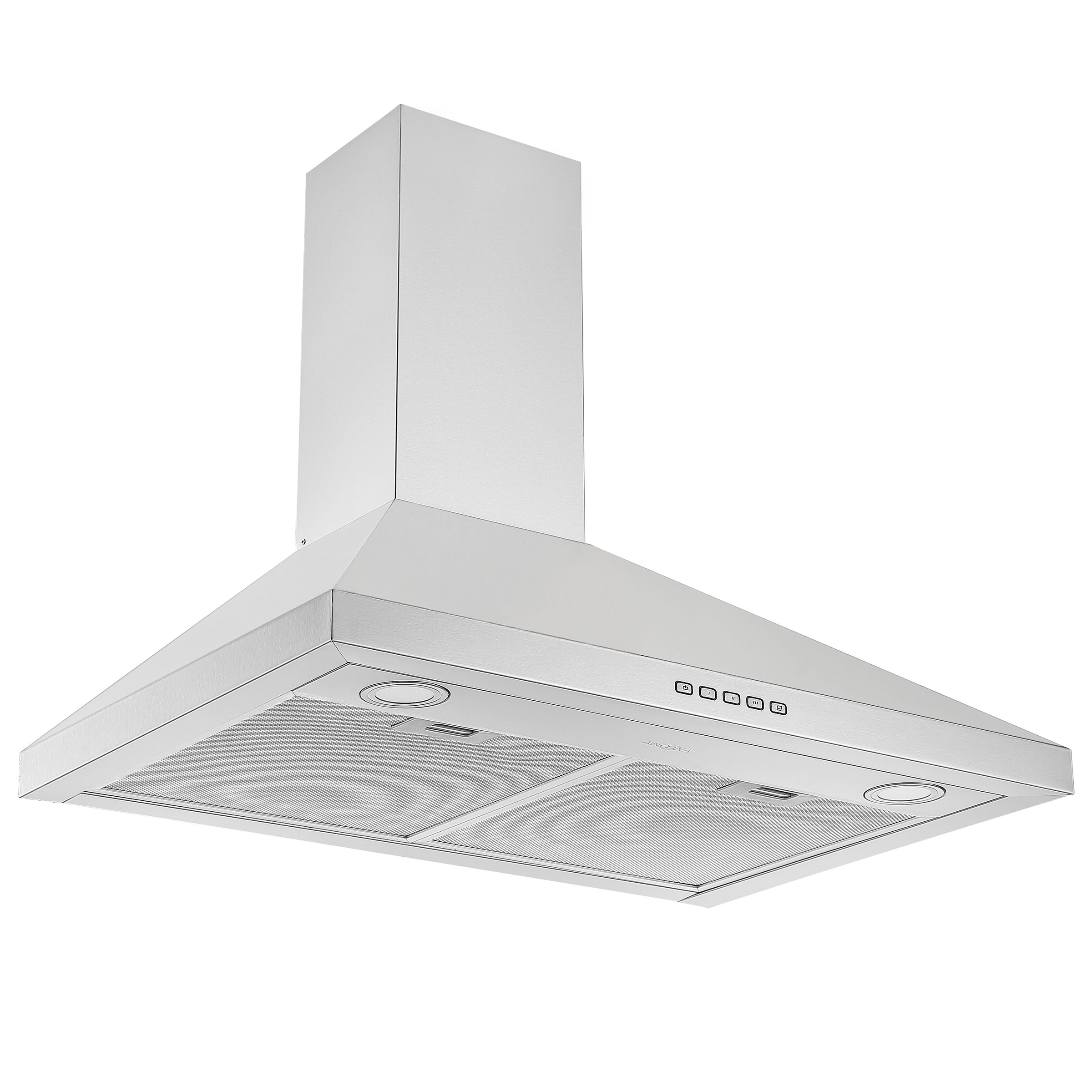 Ancona 30 Inch Convertible Wall-Mounted Pyramid Range Hood, 440 Max CFM