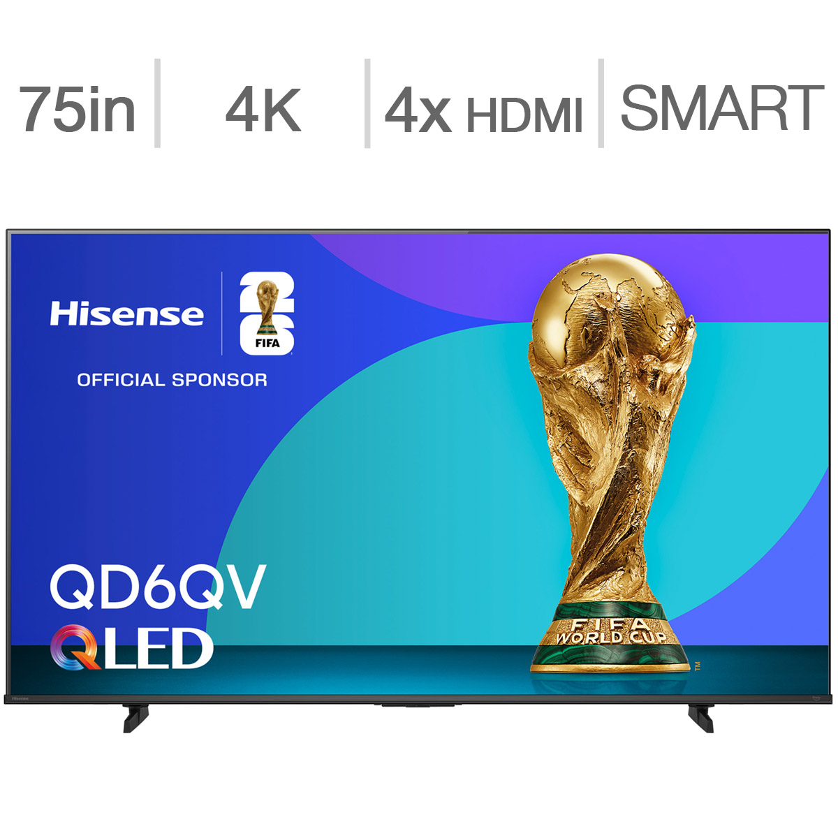 Hisense 75&#034; Class - QD6QV Series - 4K UHD QLED TV