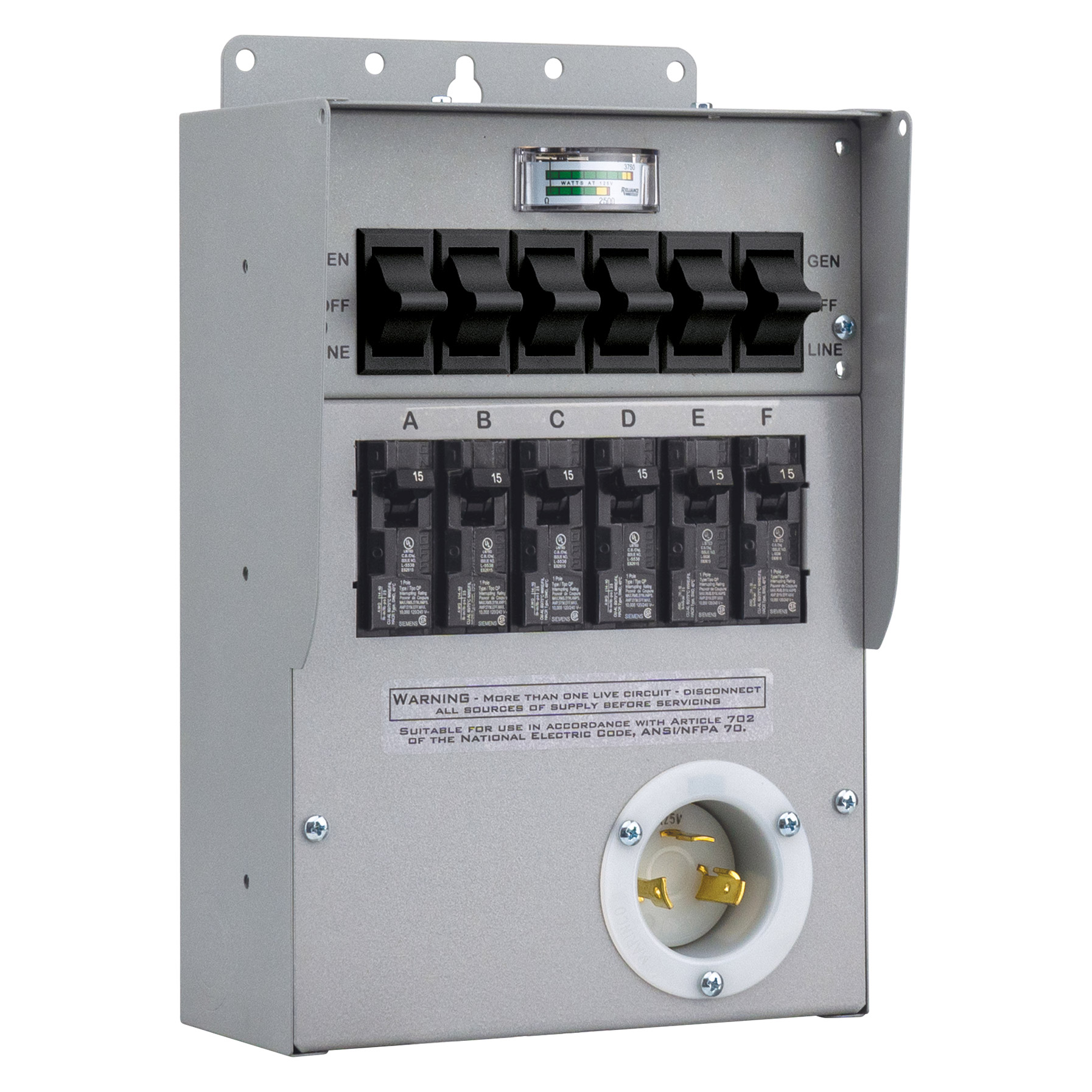 Reliance Controls 30A Pro/Tran 2 Portable Generator Transfer Switch