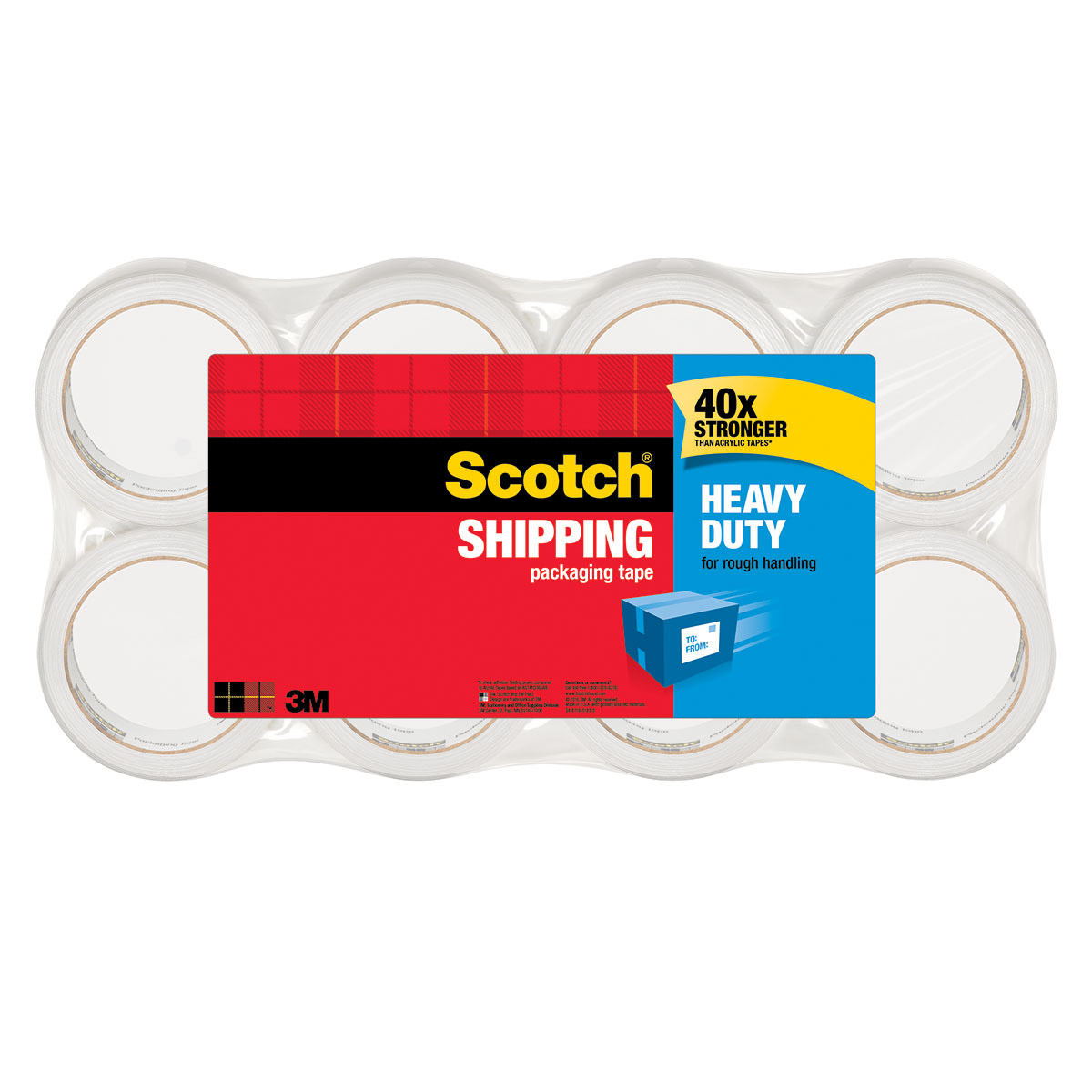 Scotch Heavy Duty Shipping Tape 8-pack