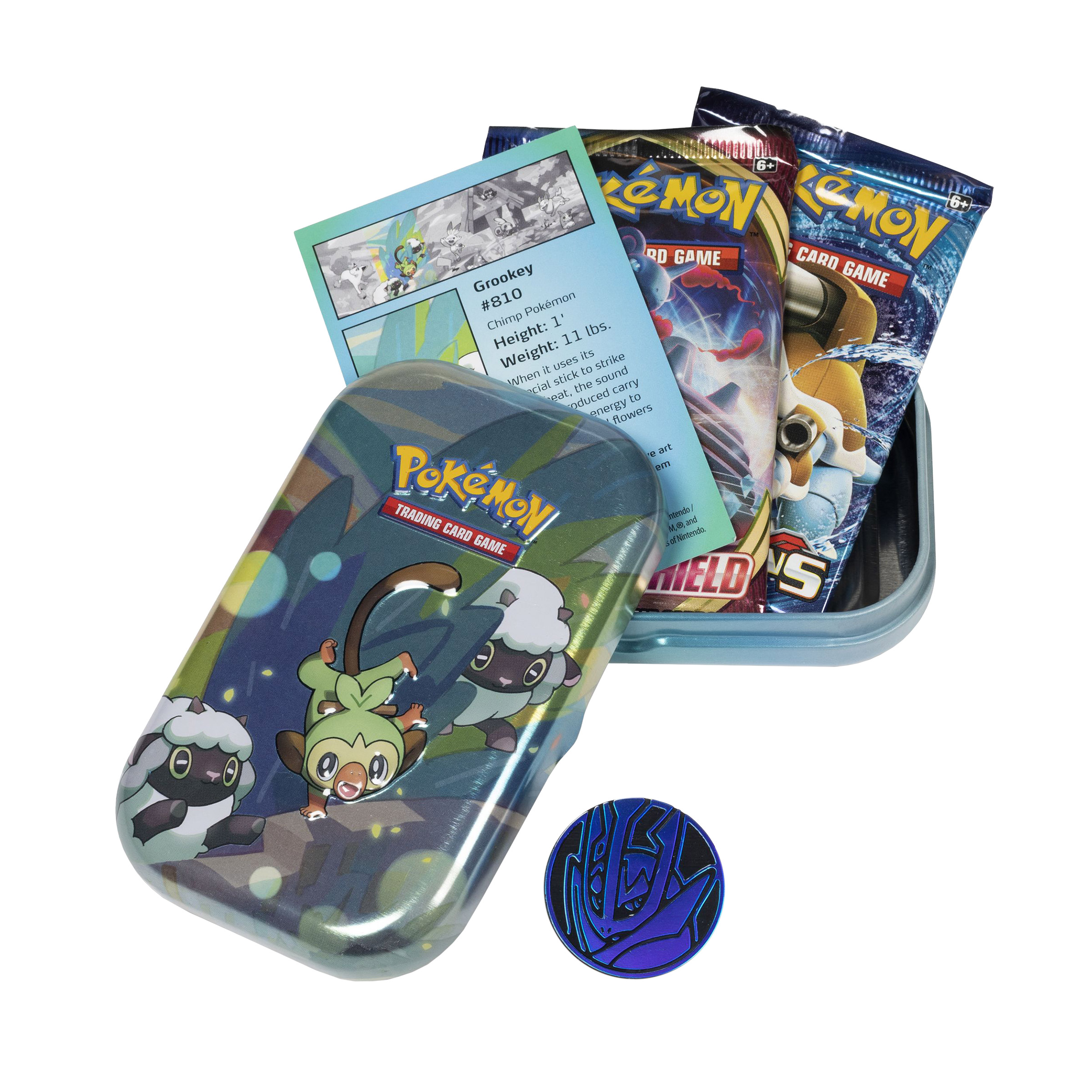 Pokémon 5 Pack Mini Tins, Galar Pals plus 4 Promo Cards | Costco