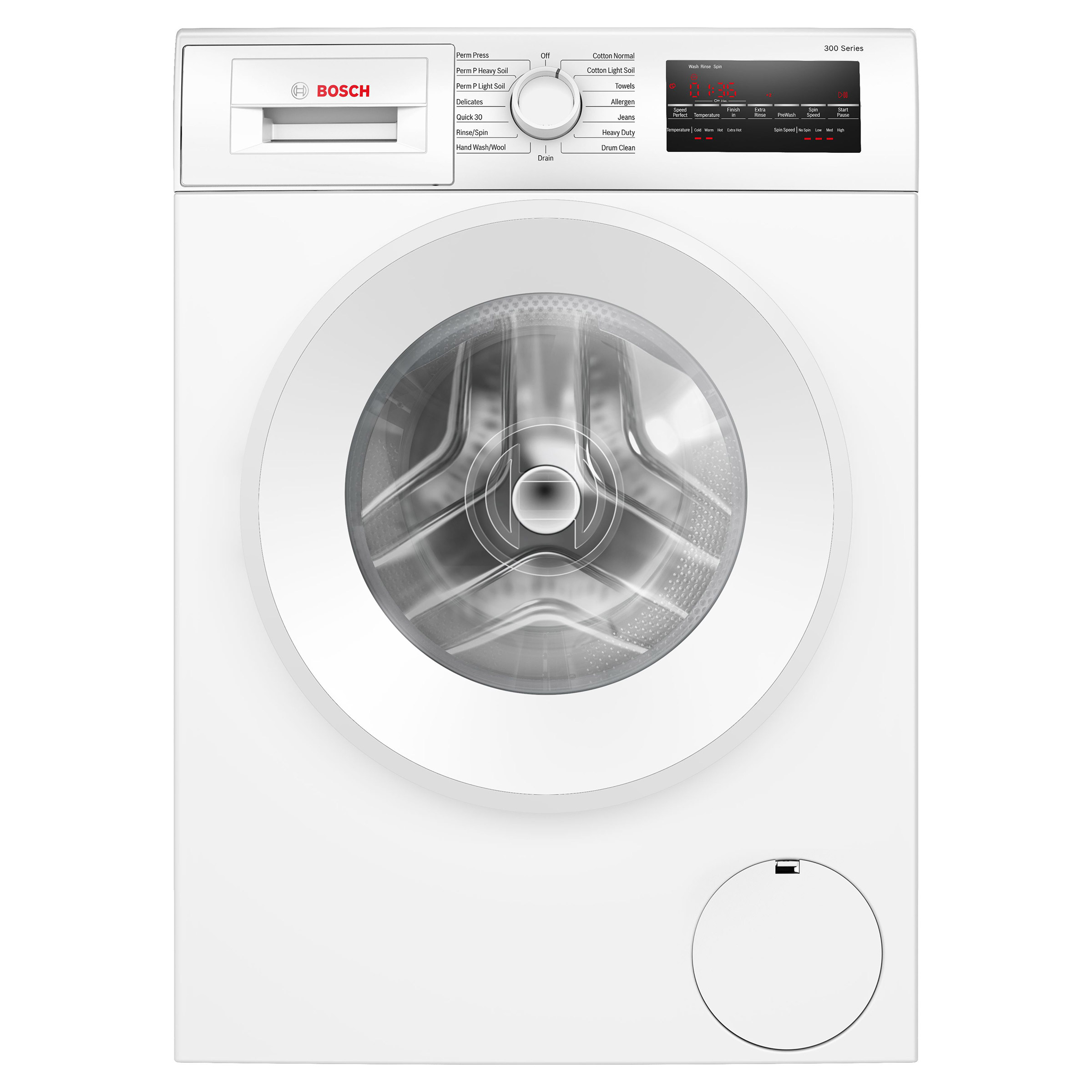 Bosch 300 Series 2.2 cu ft. White Compact Front Load Washer