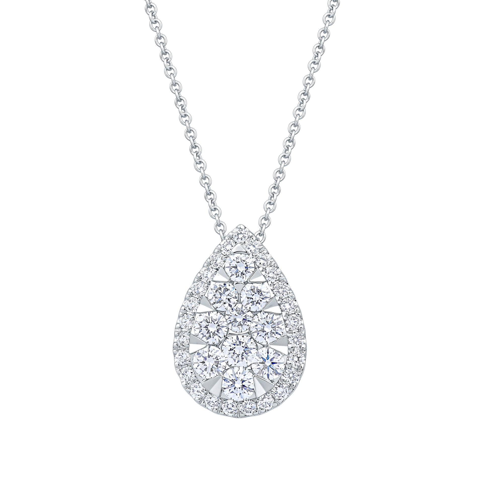 Pear-shaped Round Brilliant Diamond Pendant (1.00 ctw)