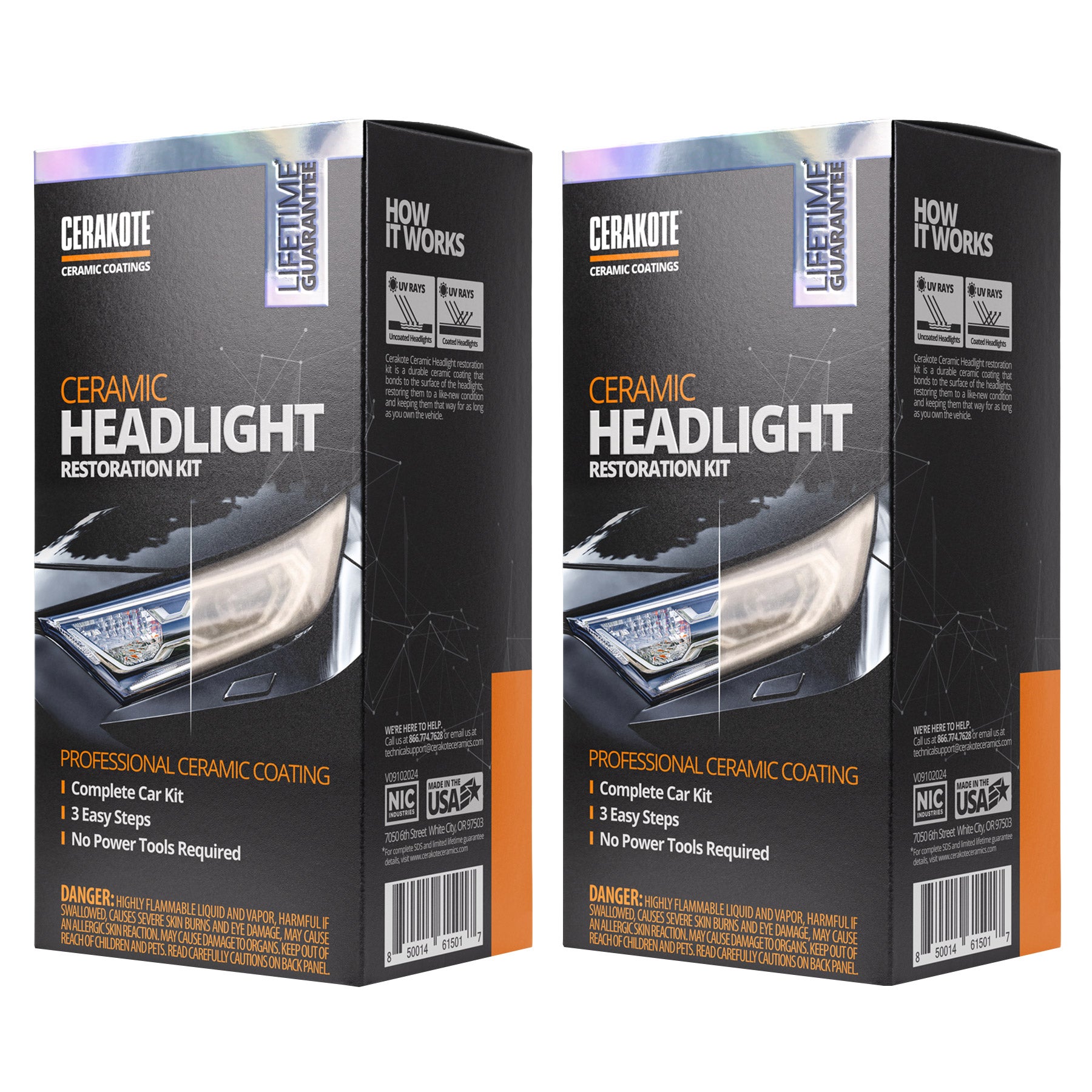 CERAKOTE Ceramic Headlight Restoration Kit 2-pack | Costco