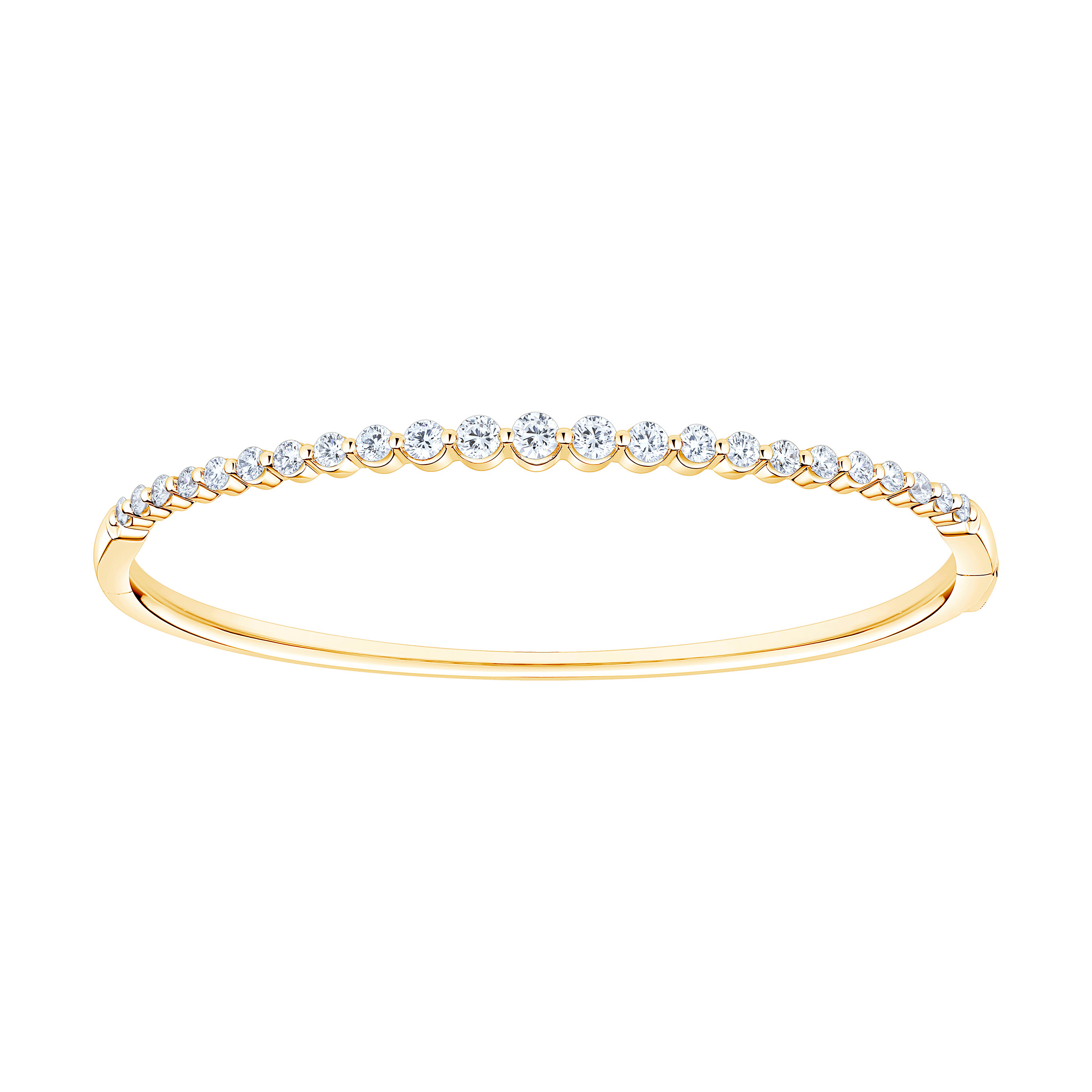 Round Brilliant Diamond Bangle Bracelet (1.50 ctw)