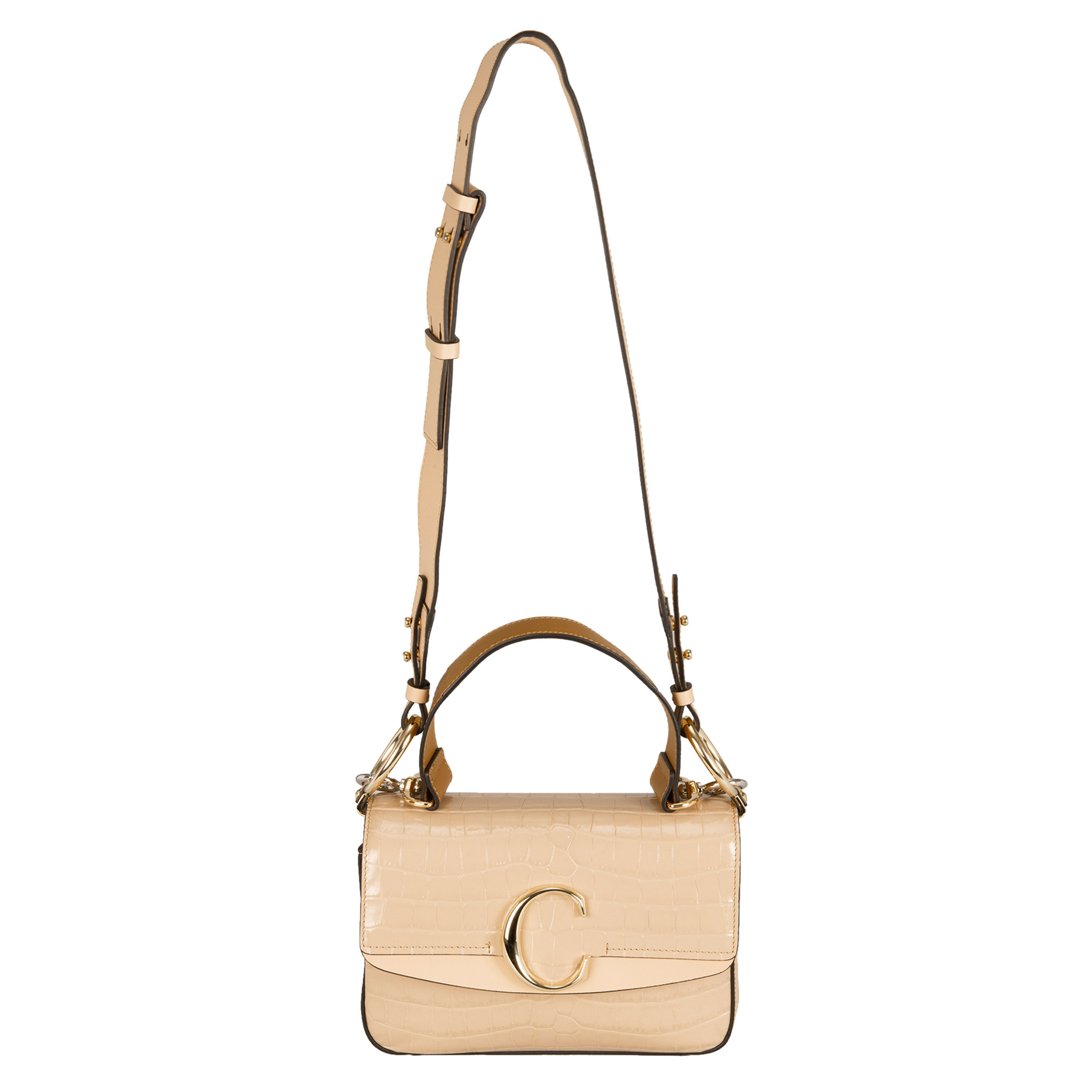 Chloe C Shoulder Bag, Tan | Costco