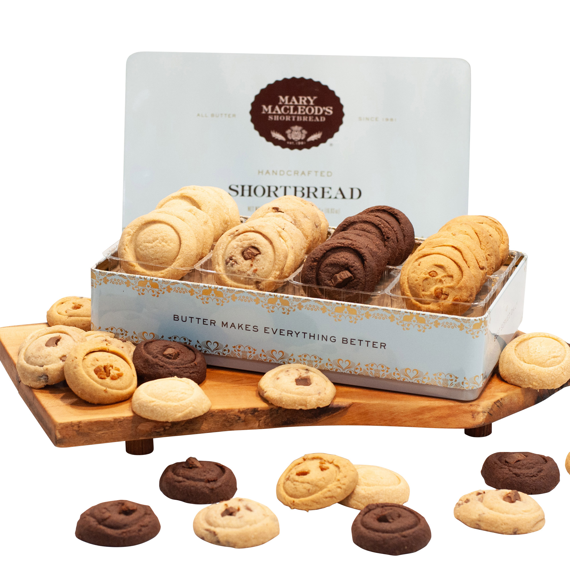 Mary Macleod's Shortbread Cookie Tins, Variety Pack, 3 x 24 Cookies ...