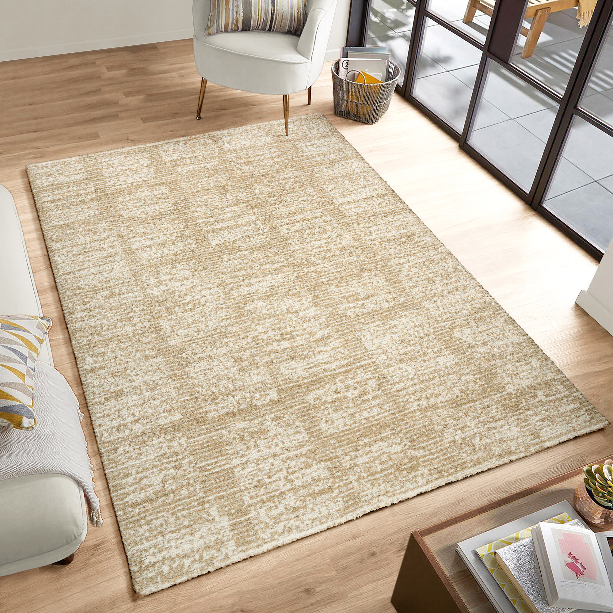 Foxwood Cozy Area Rug Collection  Alva Beige