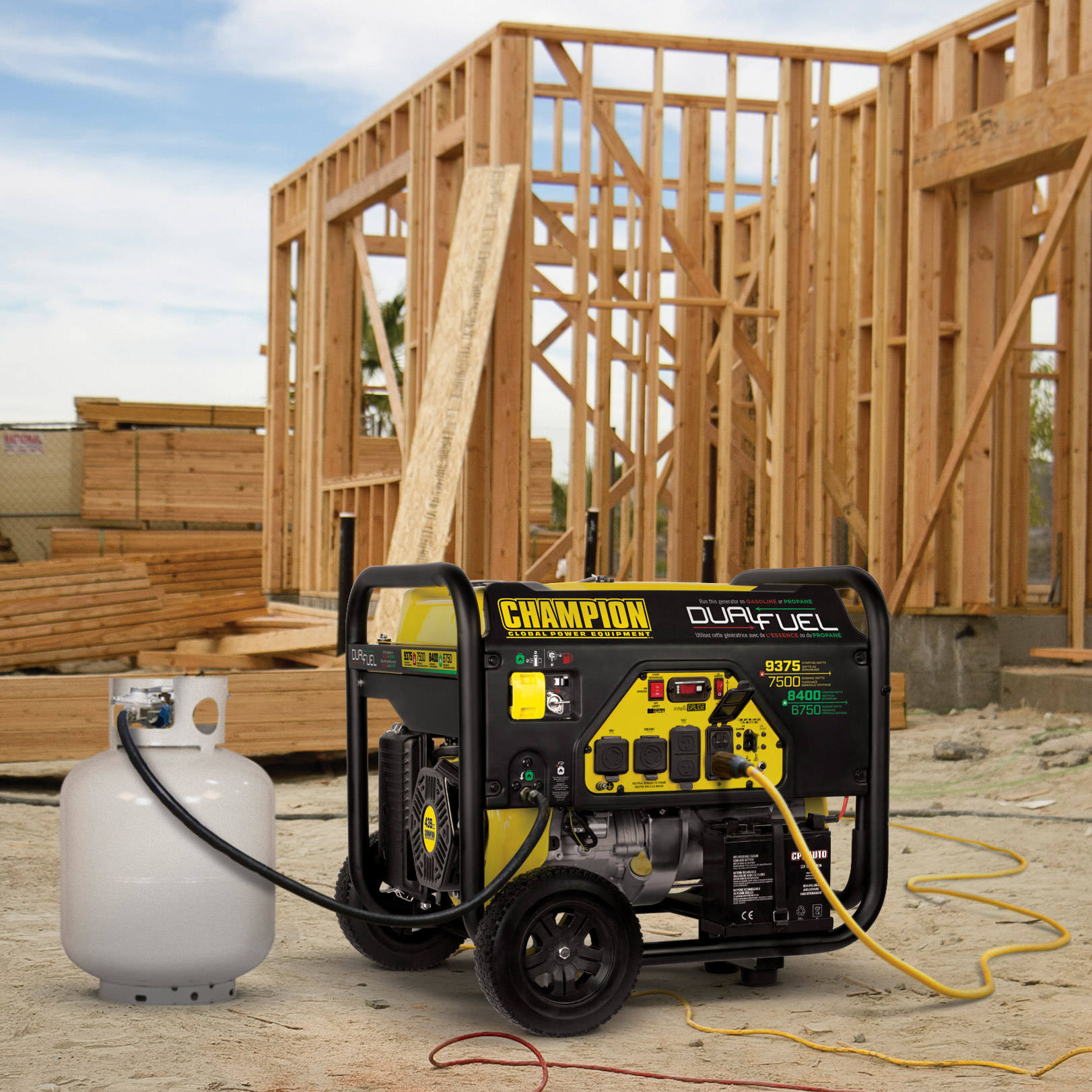 Champion 9375 W Portable Dual Fuel Generator | Costco