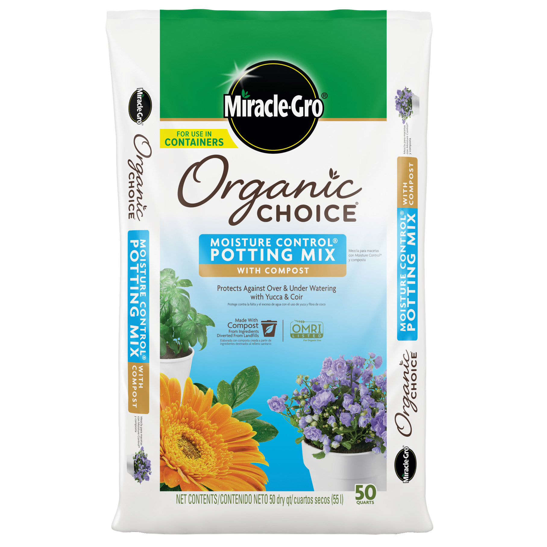 Miracle-Gro Organic Choice Potting Mix with Compost, 50 qt. | Costco