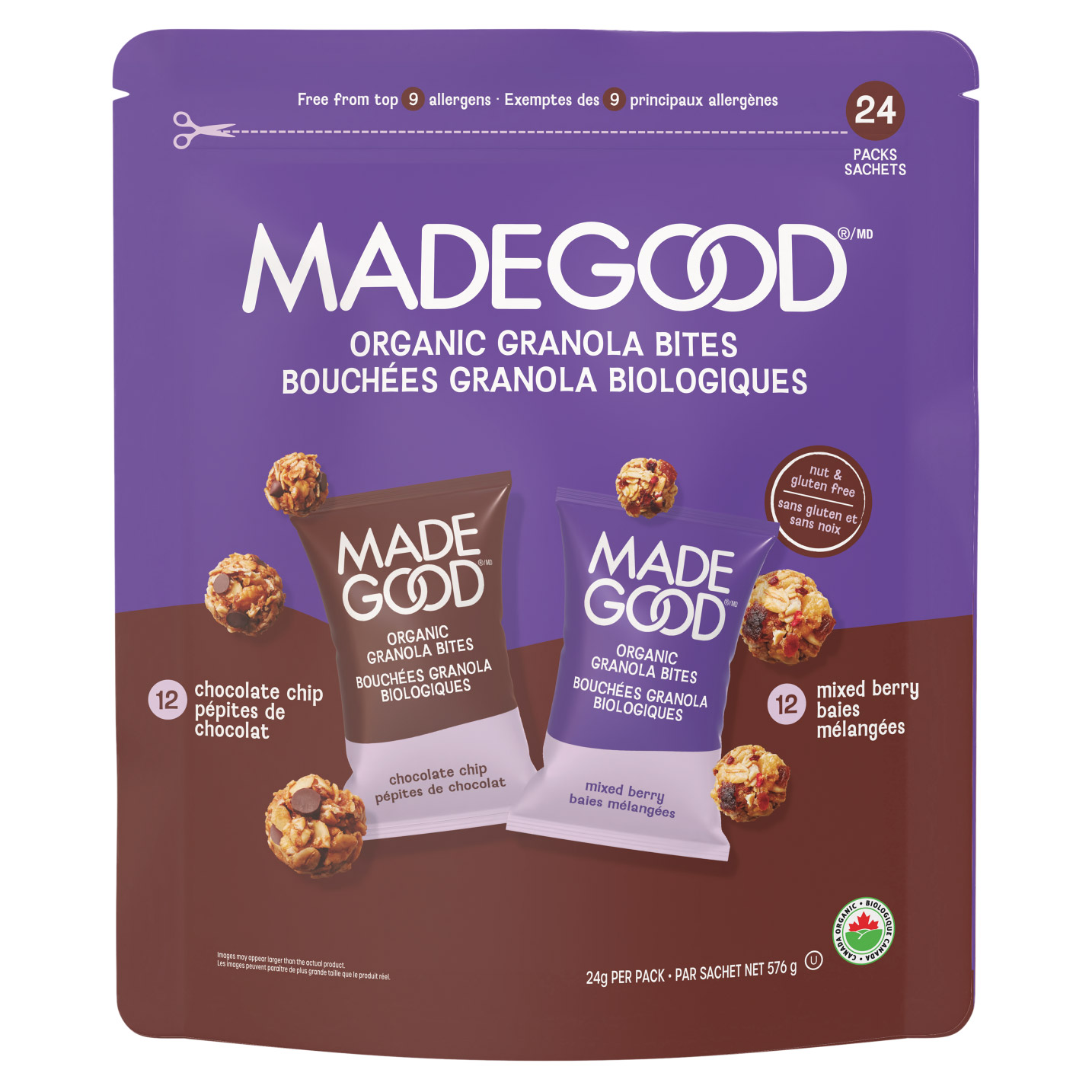 MadeGood Granola Minis, 24 × 24 g | Costco