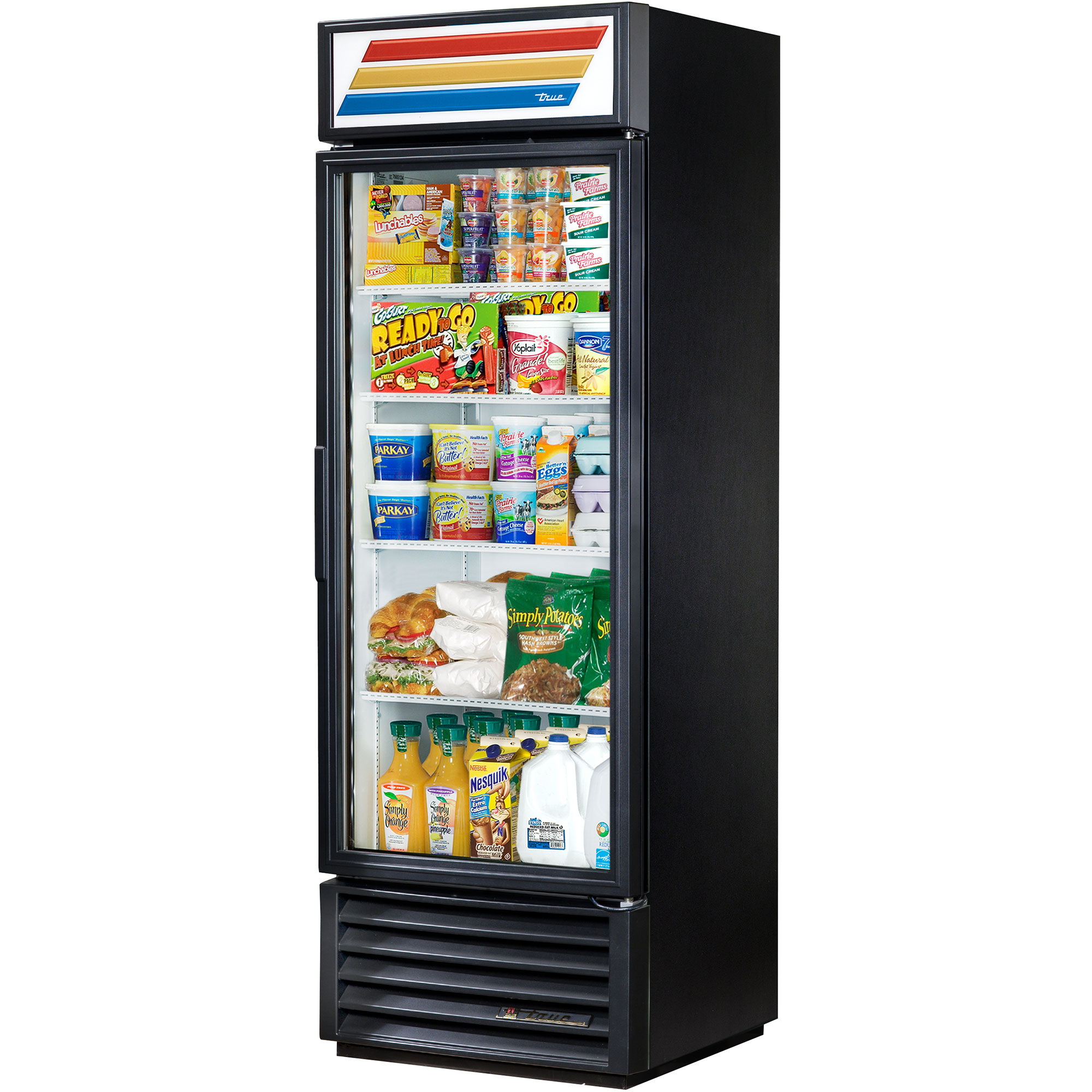 True 27 in (19 cu.ft) Black Upright Swing Door Refrigerator with Hydro Carbon Refrigerant
