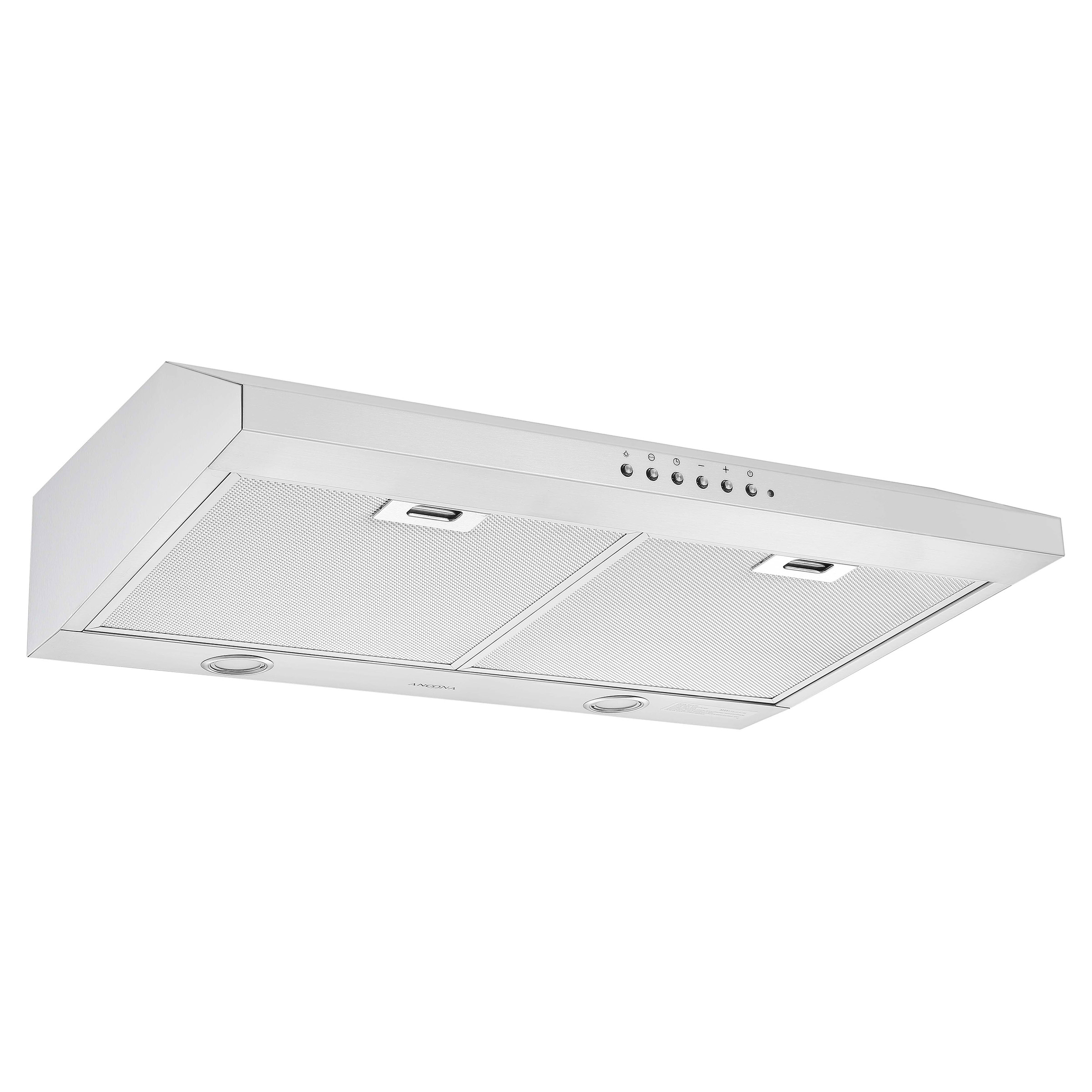 Ancona 30 in Stainless Steel Ducted Under-Cabinet Range Hood with Night Light feature, 420 Max CFM