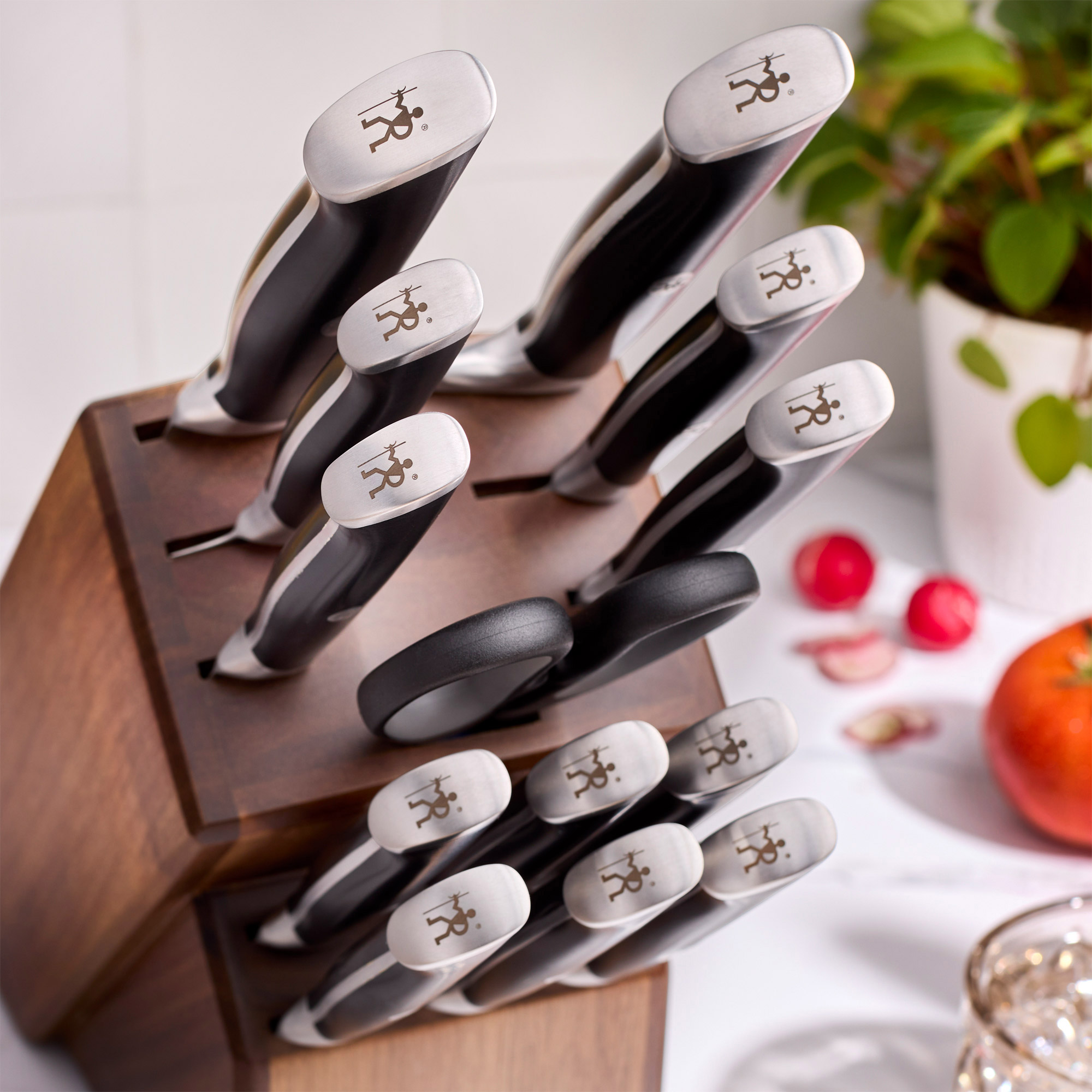 Henckels Forged X Knife Block Set, 14-piece | Costco