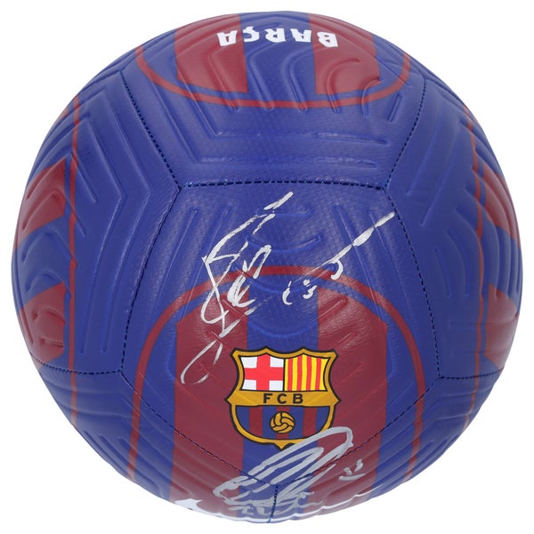 Lionel Messi and Zlatan Ibrahimovic Barcelona Autographed Lionel Messi and Zlatan Ibrahimovic Barcelona Autographed