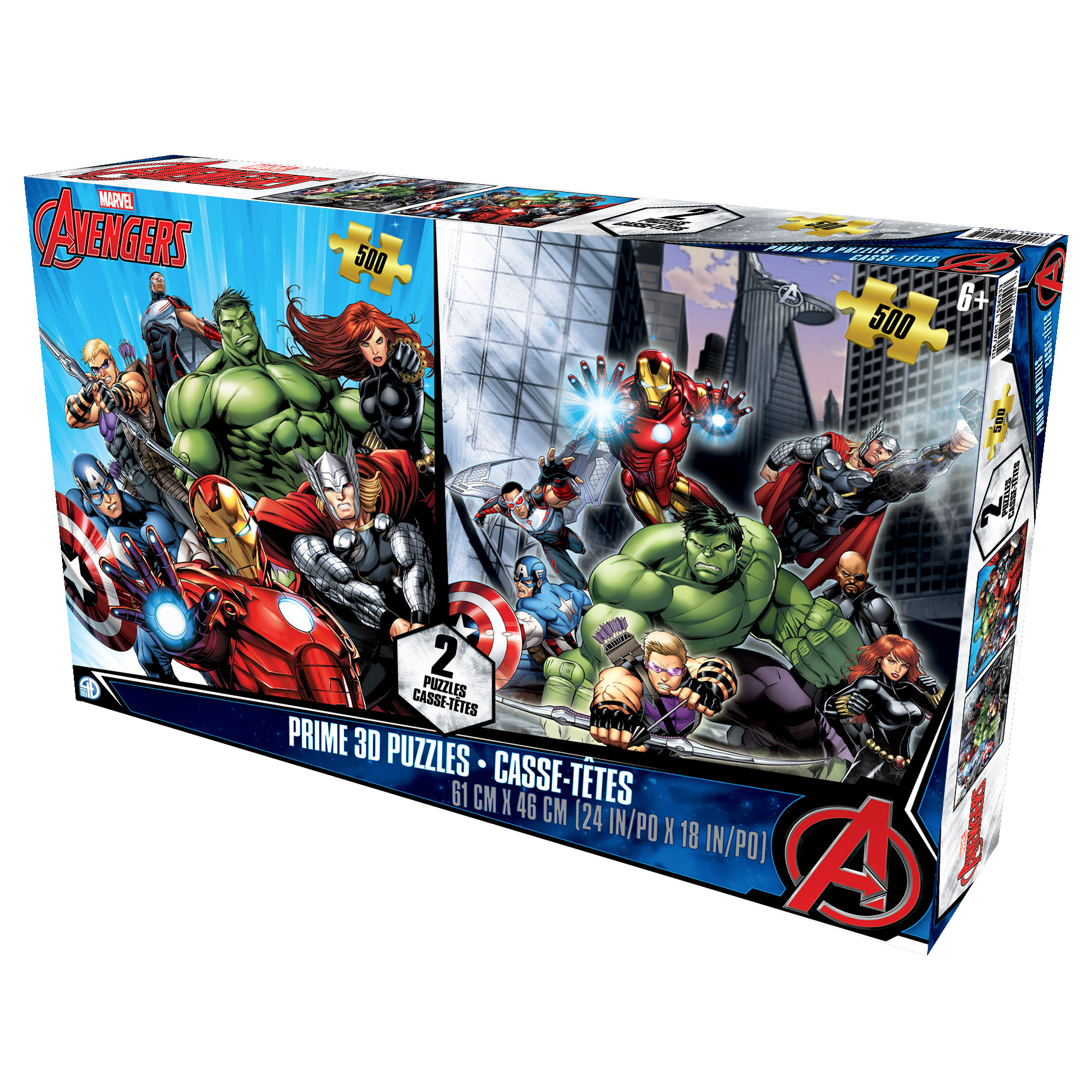 MARVEL アベンジャーズ Marvel Avengers Lenticular Puzzles – Dual Pack | Costco