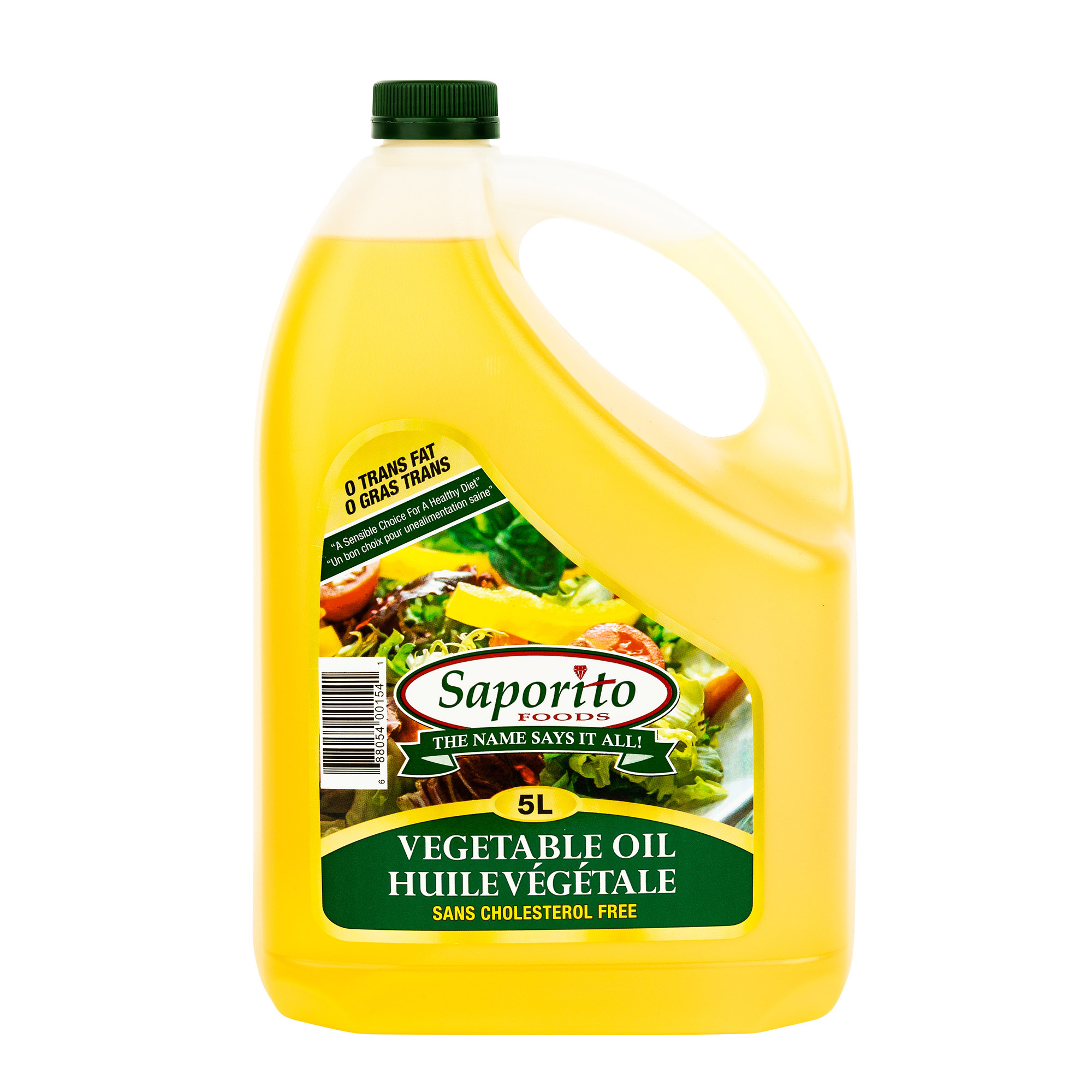 Saporito Vegetable Oil, 5 L