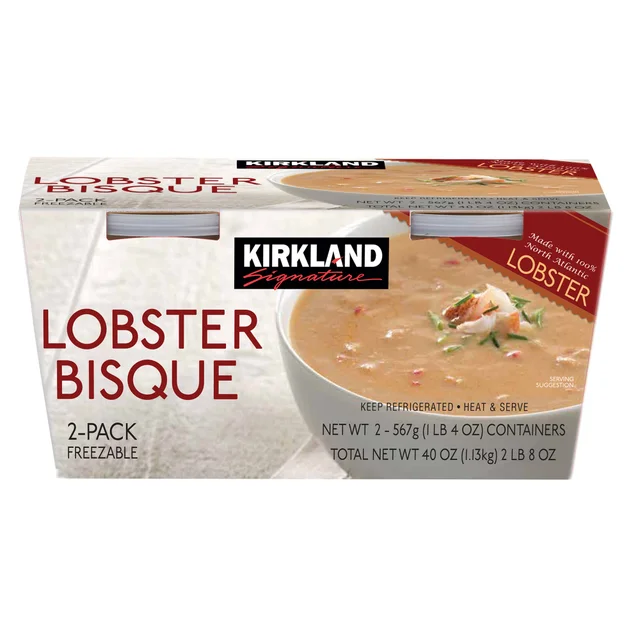 Kirkland Signature Lobster Bisque, 1 lb 4 oz, 2-count