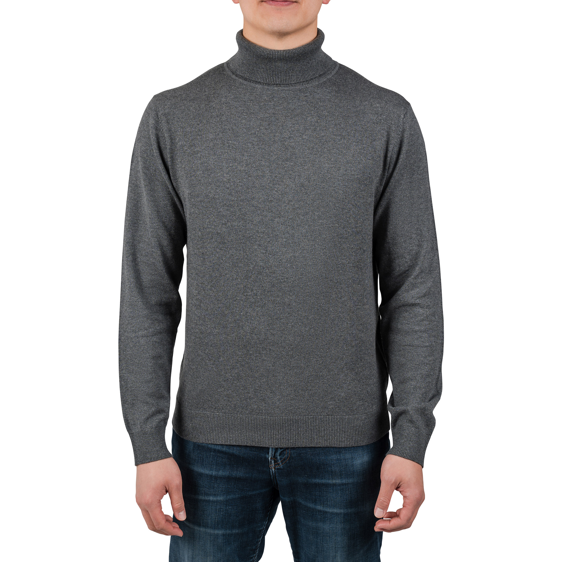 Rough Dress Men's Long Sleeve Turtle Neck
