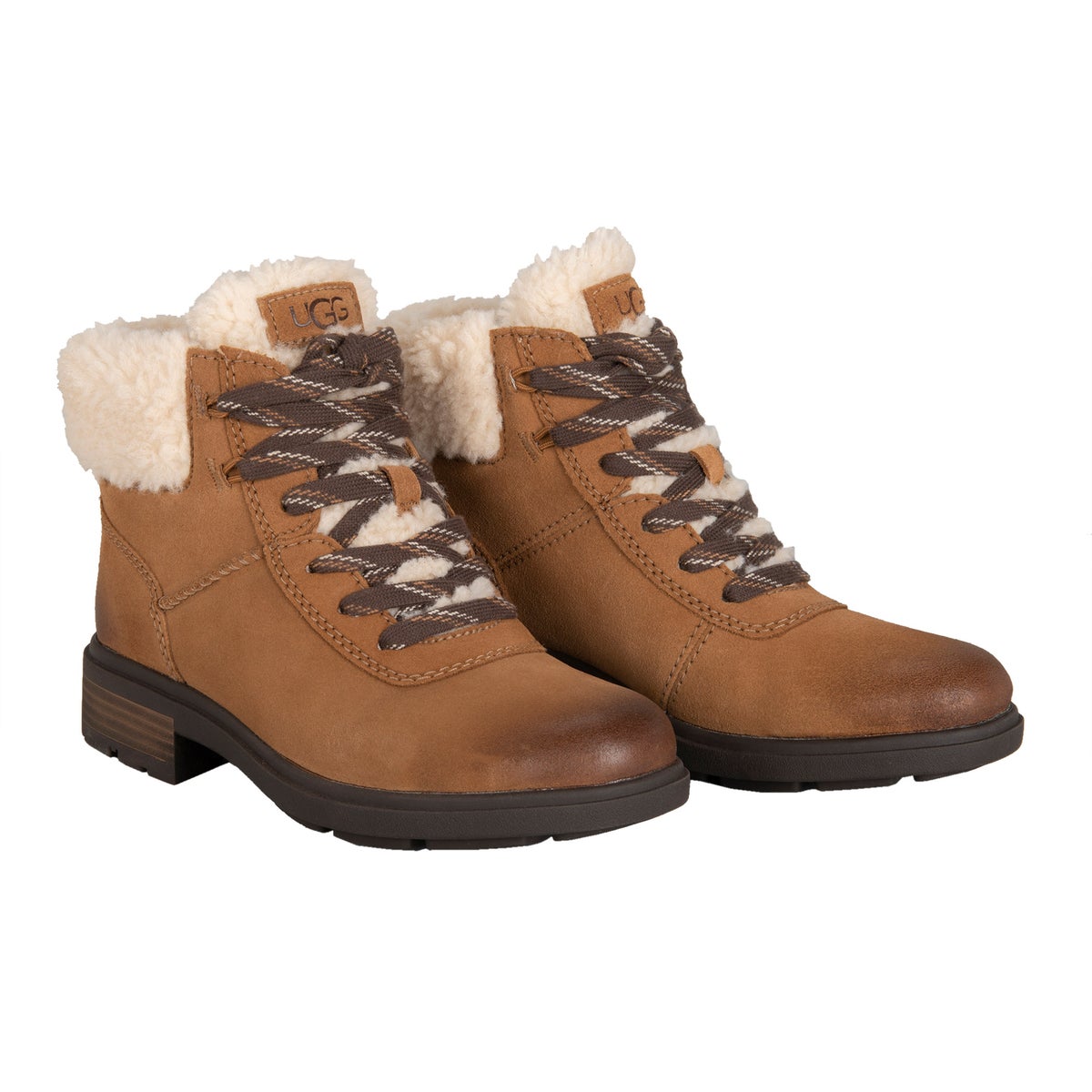 UGG Ladies' Harrison Fur Lace Boot | Costco UGG Ladies' Harrison Fur Lace Boot | Costco